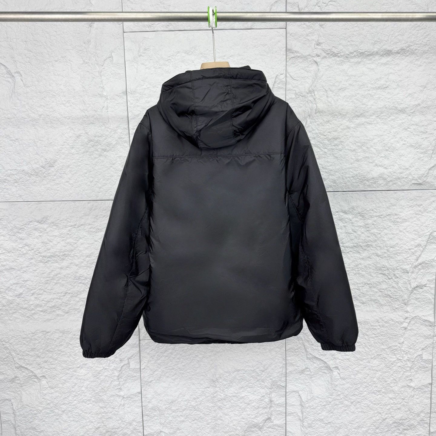 Prada Prada Black Hooded Metal Logo Jacket Size US M / EU 48-50 / 2 - 2 Thumbnail