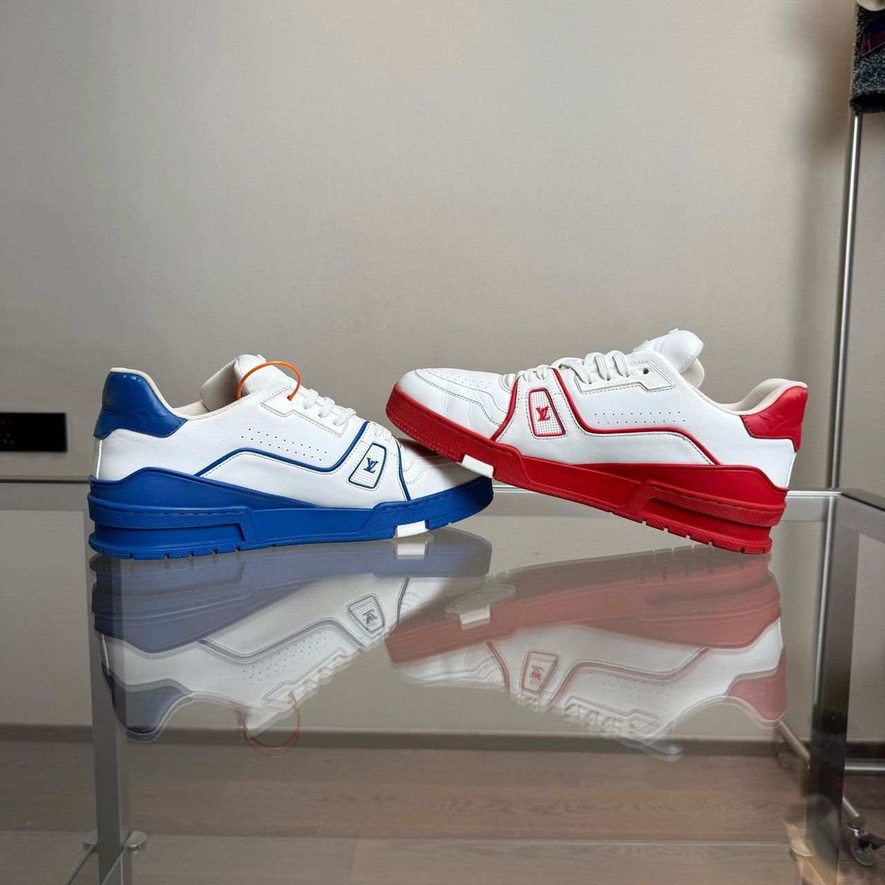 Louis Vuitton Louis Vuitton Trainer Red White Size US 8.5 / EU 41-42 - 4 Thumbnail