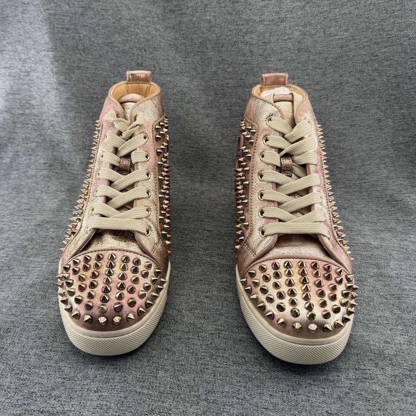 Christian Louboutin Christian Louboutin Rhinestone High-Top Sneakers Size US 6 / IT 36 - 2 Thumbnail