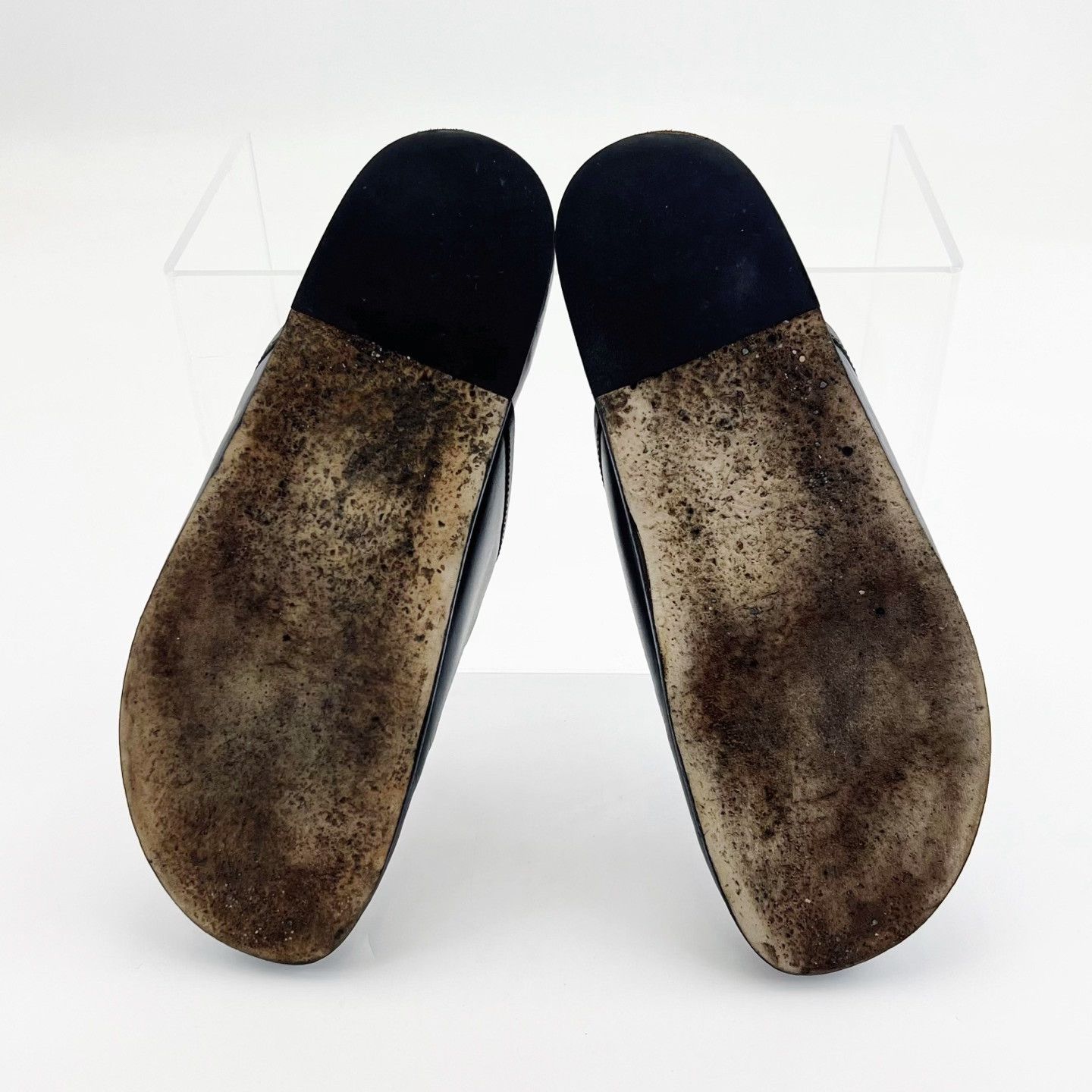 Gucci Gucci Black Leather Horsebit Round Toe Slippers Size US 10 / EU 43 - 5 Thumbnail