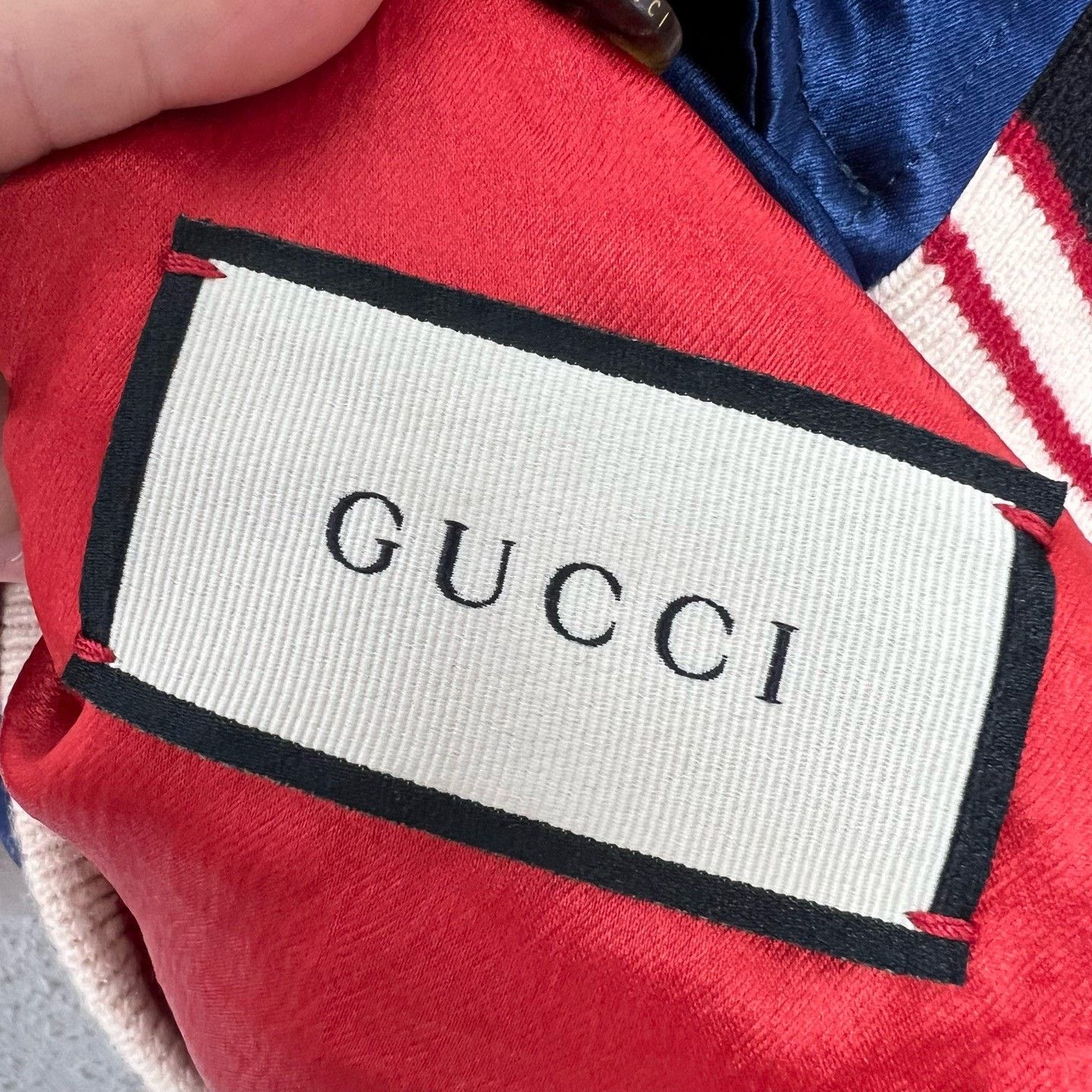 Gucci Gucci Blue Red Silk Jacket Size US S / EU 44-46 / 1 - 3 Thumbnail