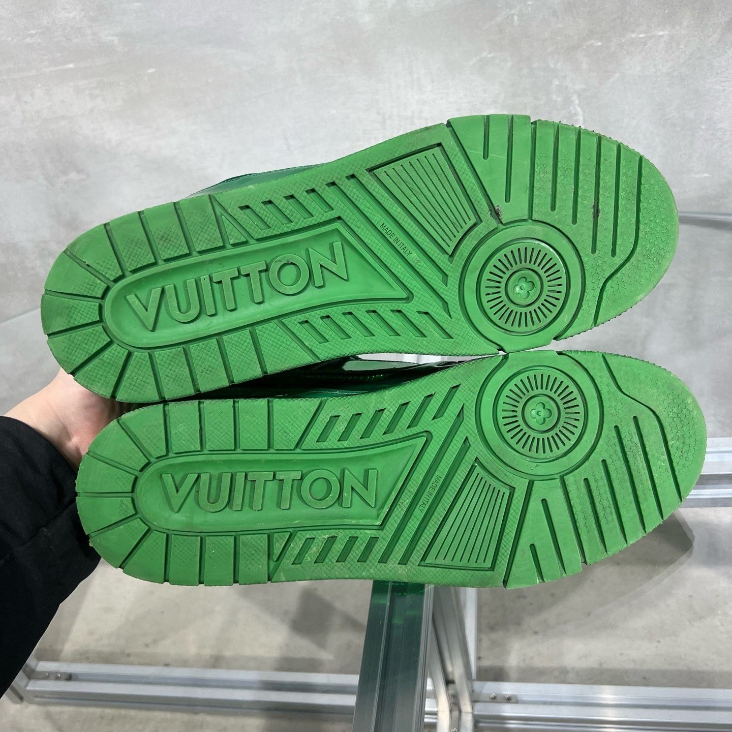 Louis Vuitton Louis Vuitton LV Trainer PVC Green Size US 11 / EU 44 - 7 Thumbnail