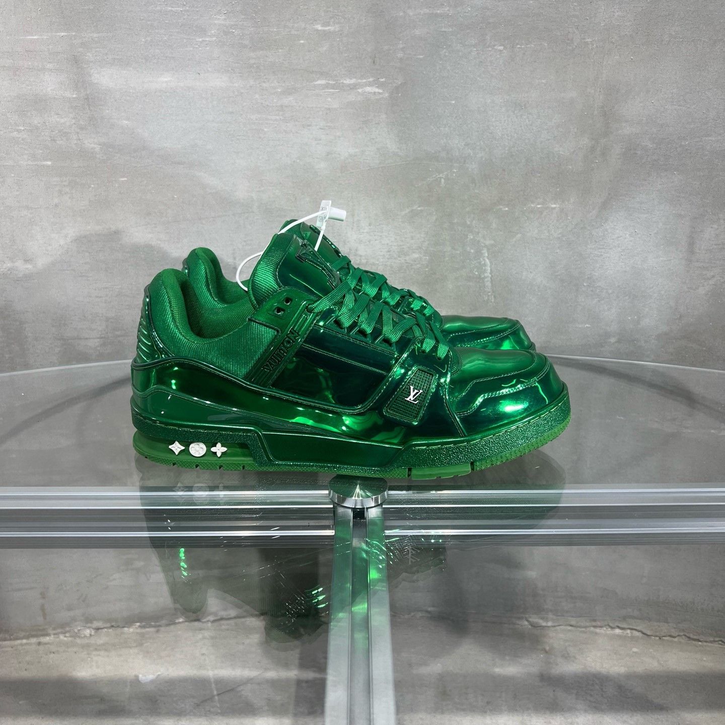 Louis Vuitton Louis Vuitton LV Trainer PVC Green Size US 11 / EU 44 - 4 Thumbnail