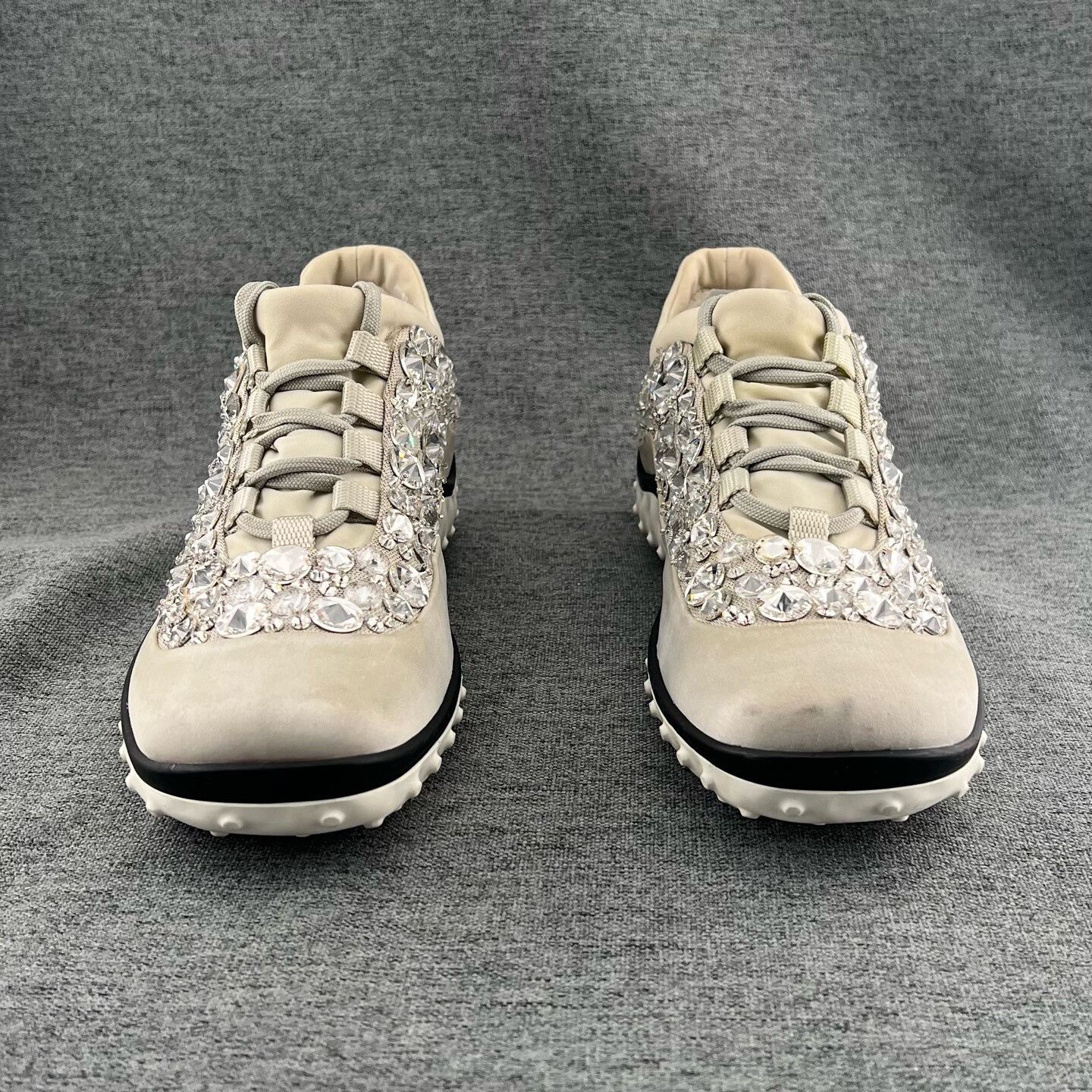 Miu Miu Miu Miu Rhinestone Round Toe Ballet Sneakers Size US 6.5 / IT 36.5 - 2 Thumbnail