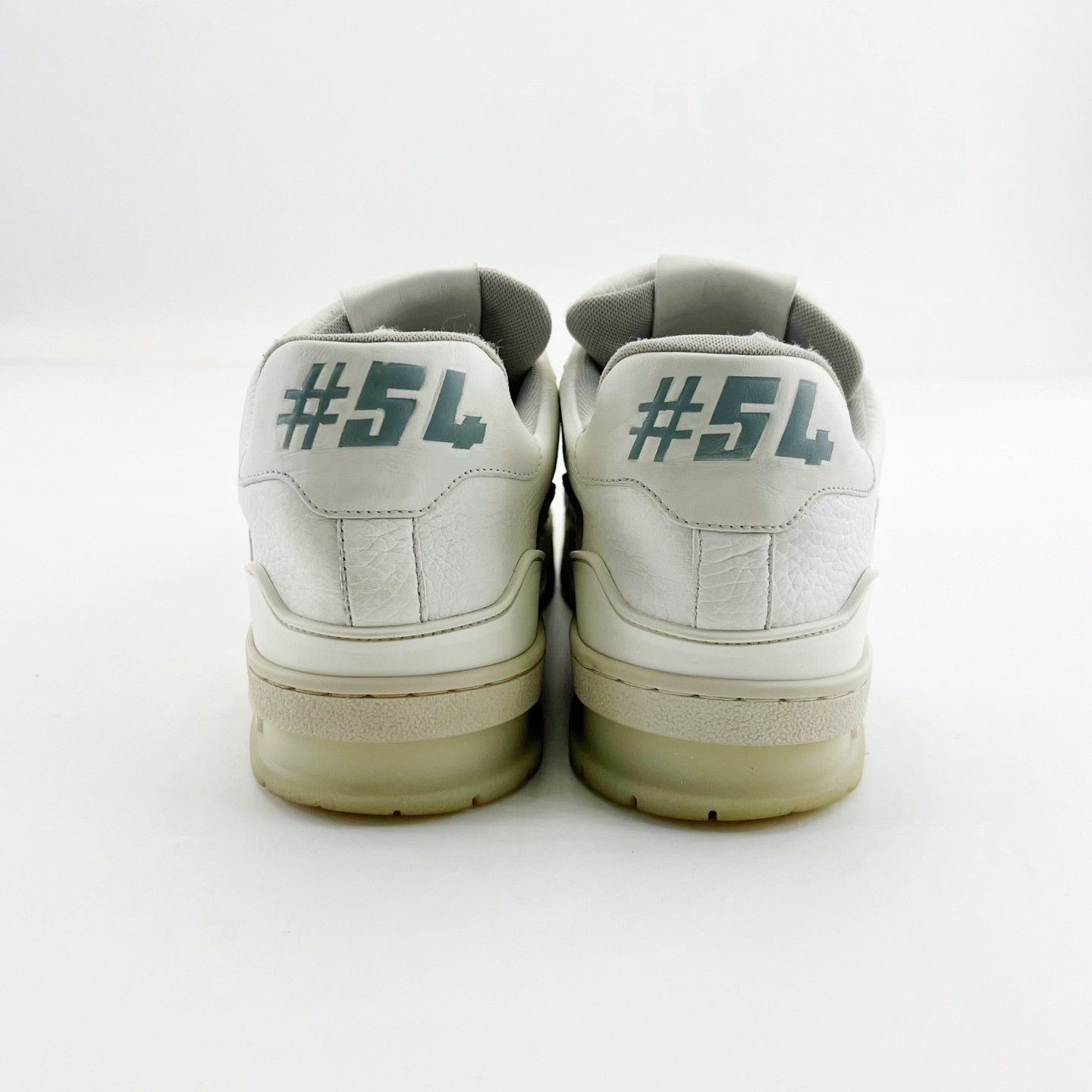 Louis Vuitton LV White Embossed Low-Top Casual Sneakers Size US 7 / EU 40 - 4 Thumbnail