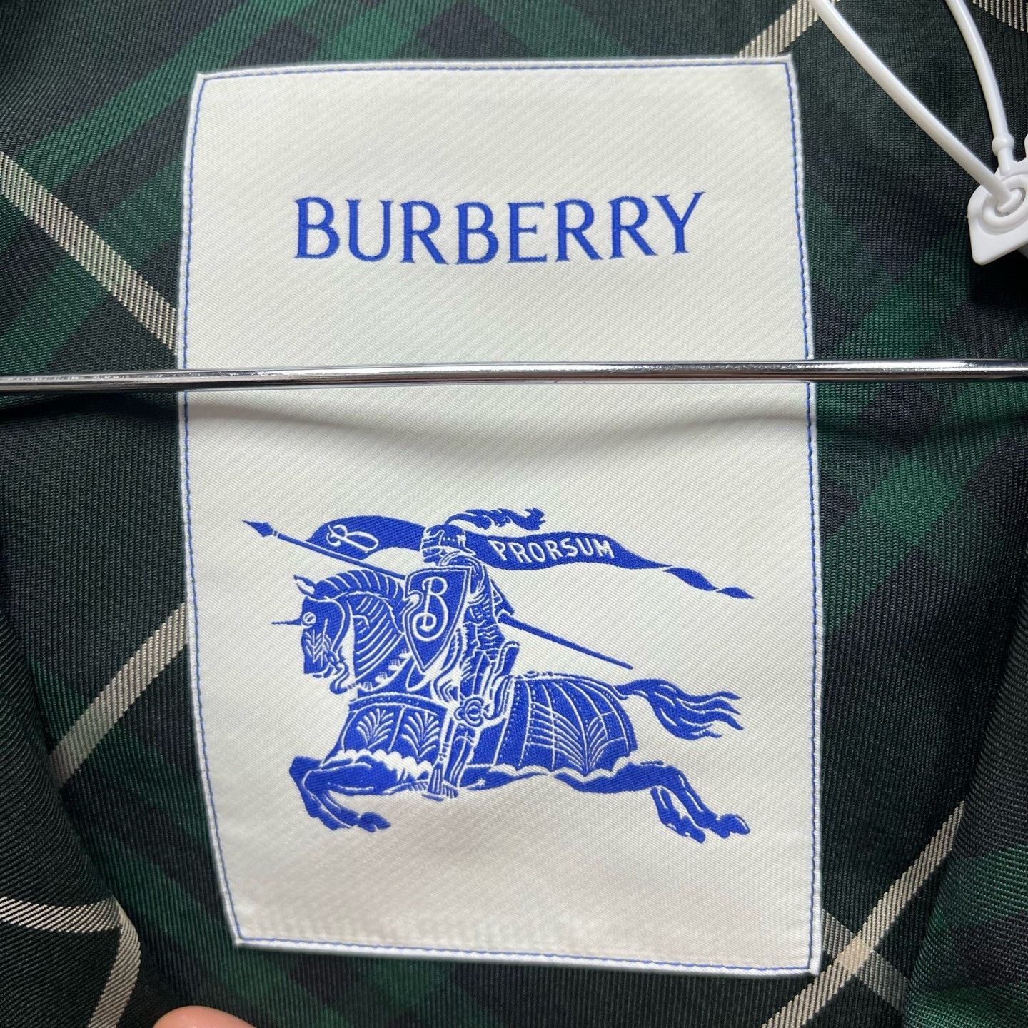 Burberry Burberry New Green Check Jacket Size US S / EU 44-46 / 1 - 3 Thumbnail
