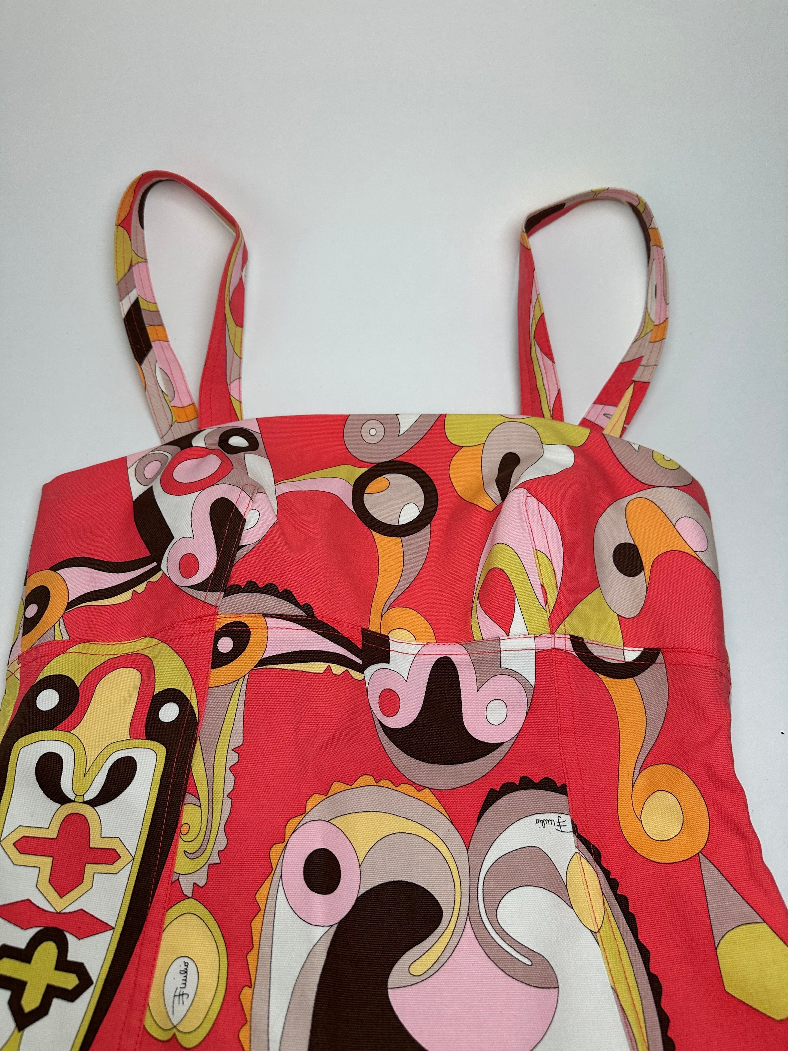 Emilio Pucci Vintage Abstract Dress Size M / US 6-8 / IT 42-44 - 5 Thumbnail