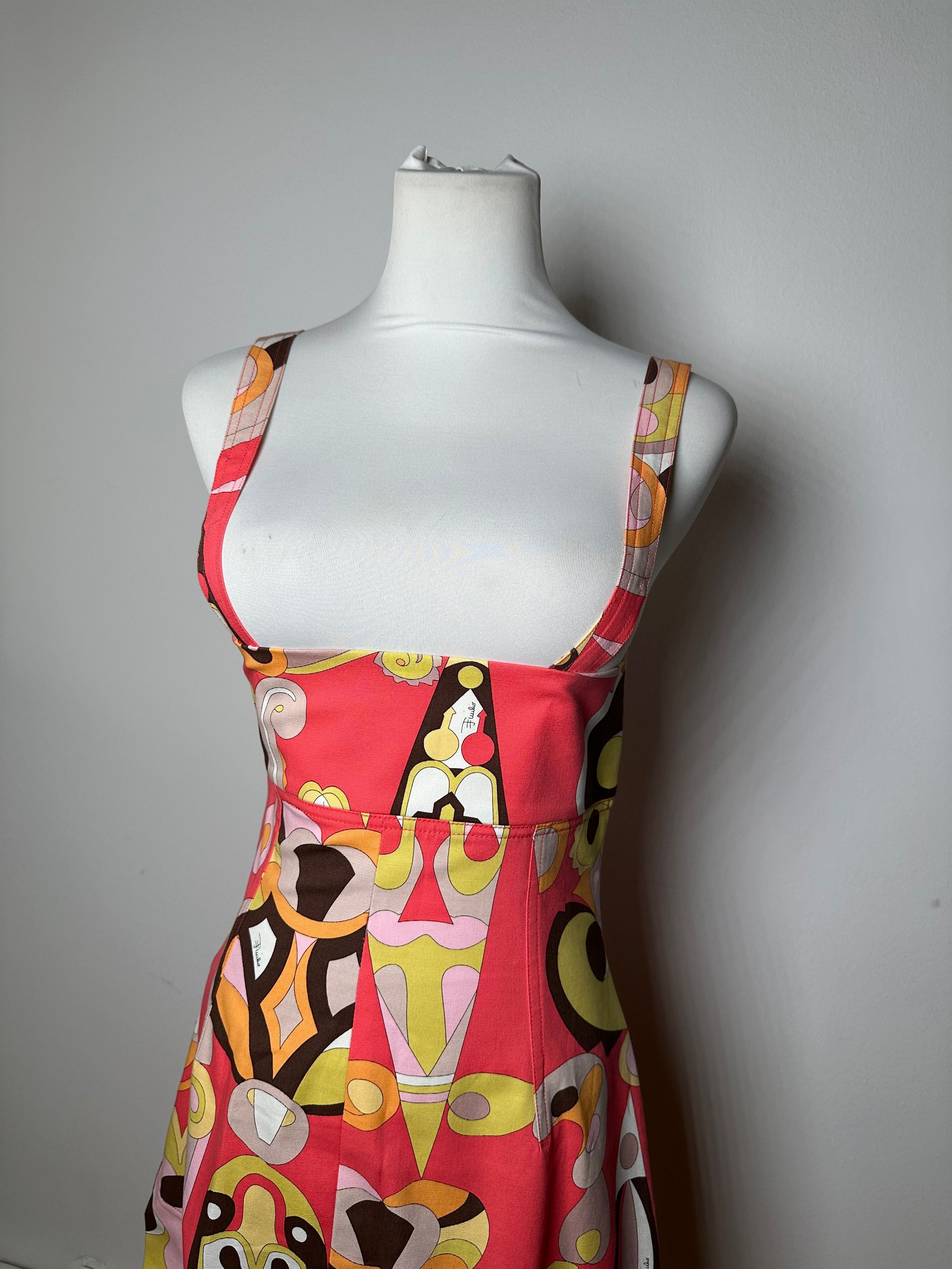 Emilio Pucci Vintage Abstract Dress Size M / US 6-8 / IT 42-44 - 8 Thumbnail