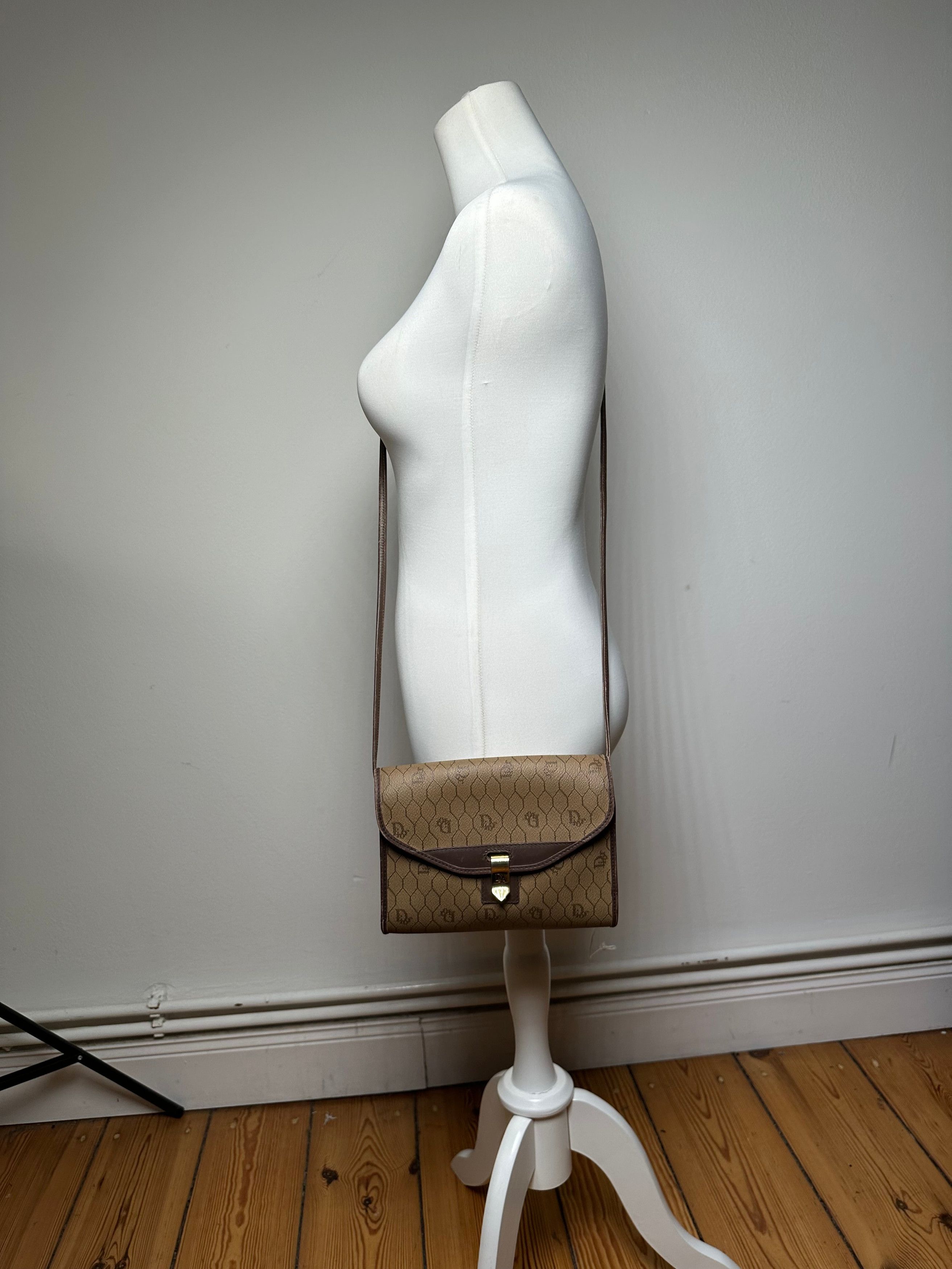 Dior Vintage Leather Shoulder Bag Beige Brown Size ONE SIZE - 5 Thumbnail