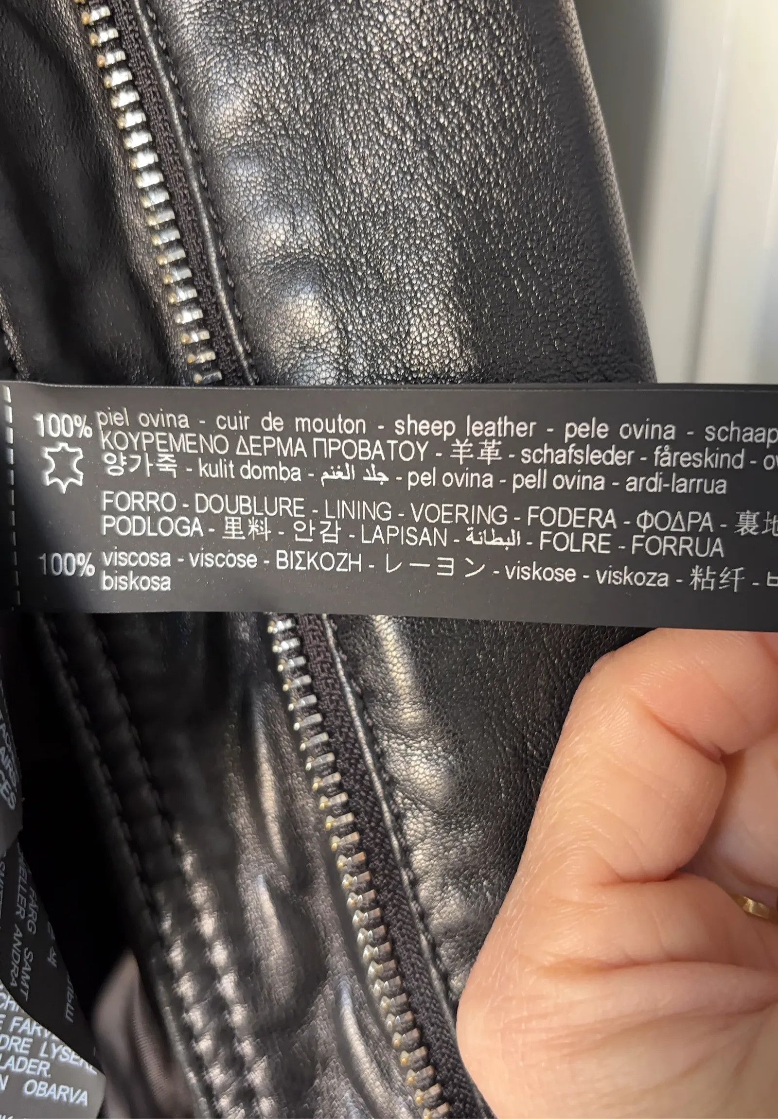 Zara Zara Leather Jacket Size S / US 4 / IT 40 - 3 Thumbnail