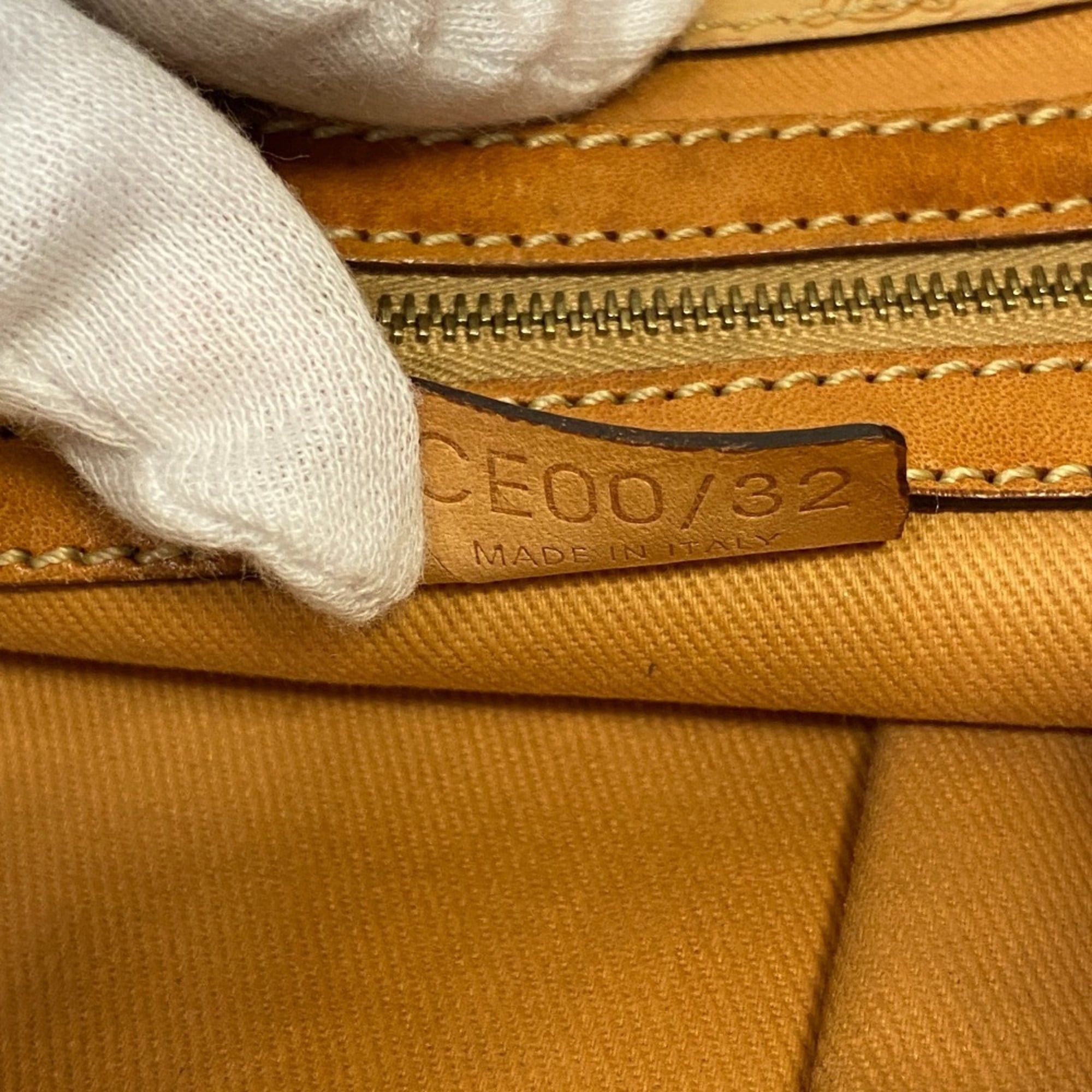 Celine CELINE Macadam Shoulder Tote Bag, Beige Size ONE SIZE - 12 Thumbnail