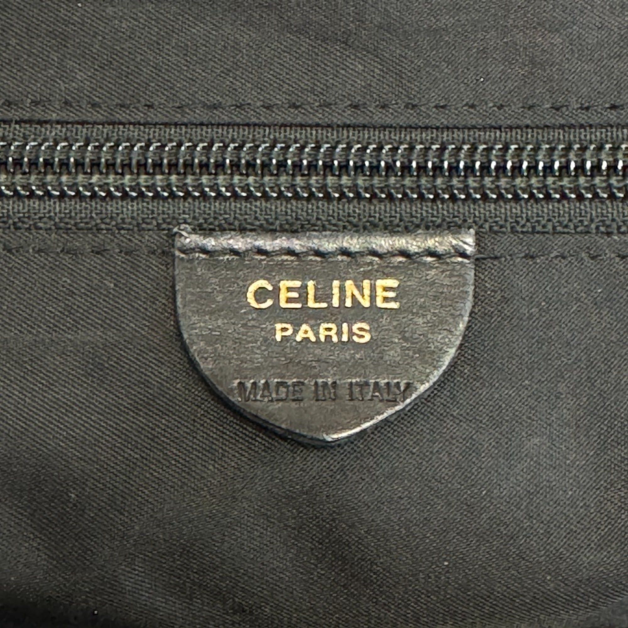 Celine CELINE Circle Logo Handbag, Black Size ONE SIZE - 9 Thumbnail