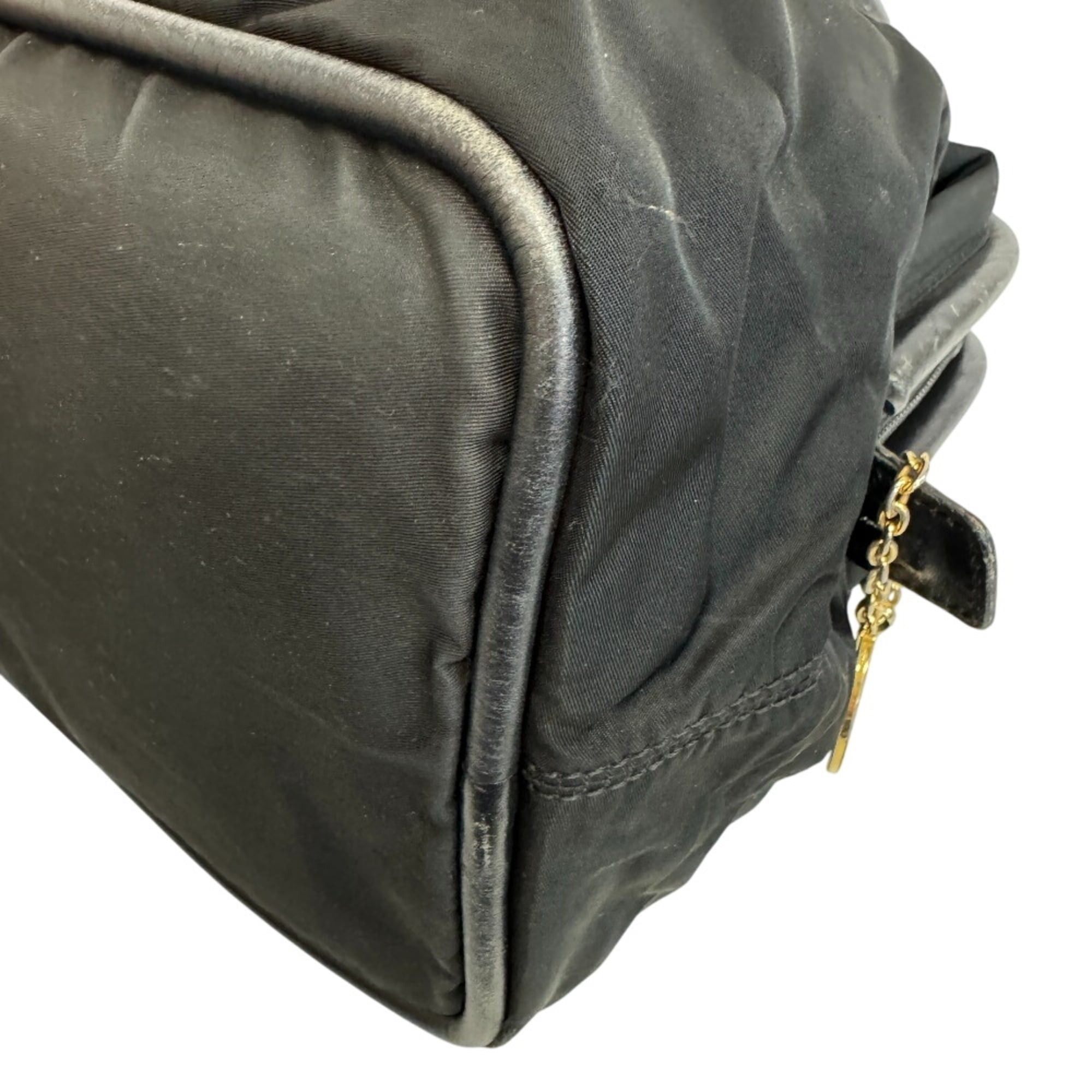 Celine CELINE Circle Logo Handbag, Black Size ONE SIZE - 4 Thumbnail