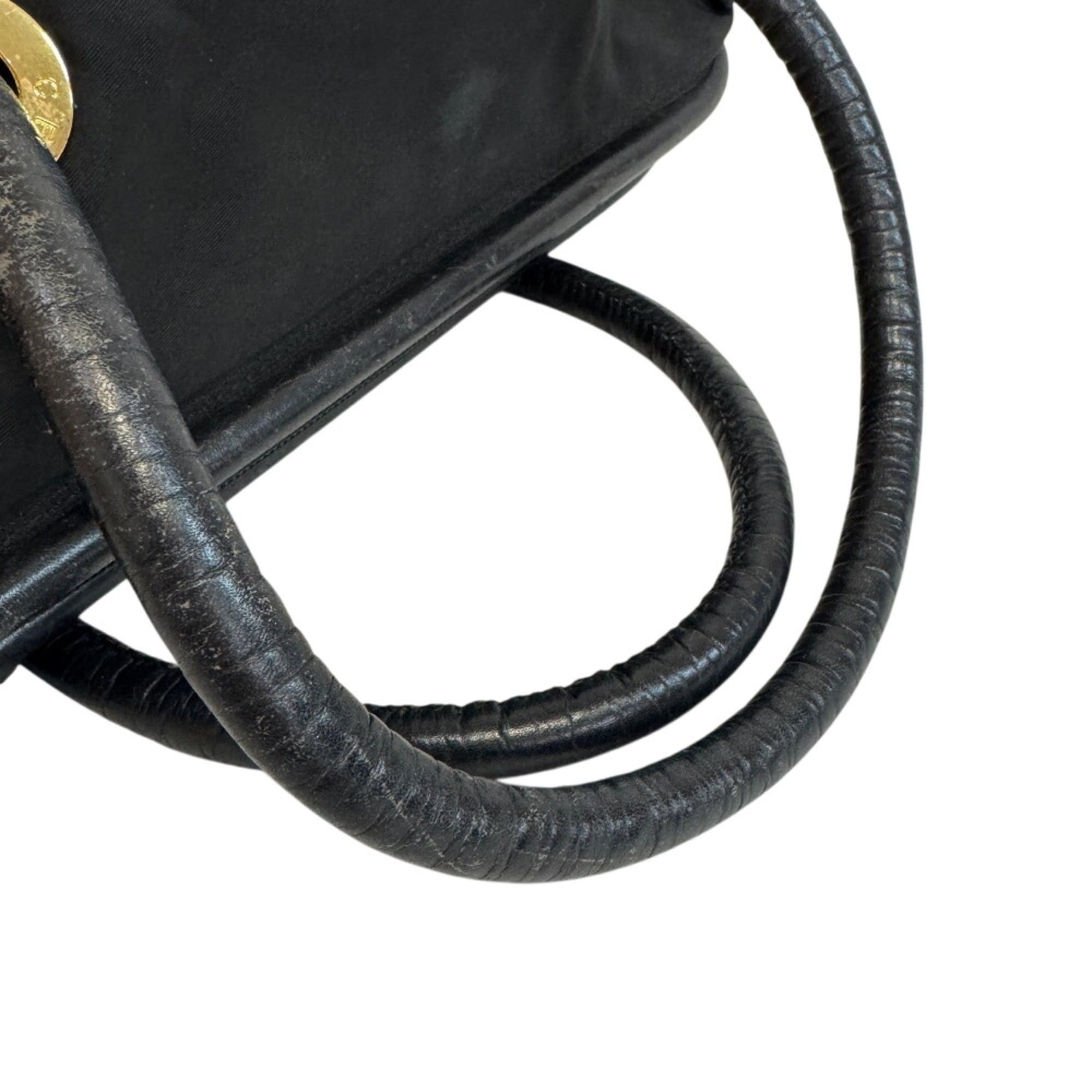 Celine CELINE Circle Logo Handbag, Black Size ONE SIZE - 5 Thumbnail
