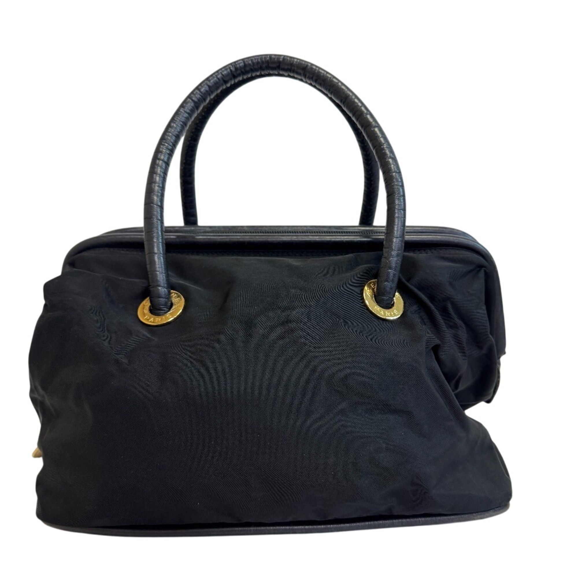 Celine CELINE Circle Logo Handbag, Black Size ONE SIZE - 2 Thumbnail