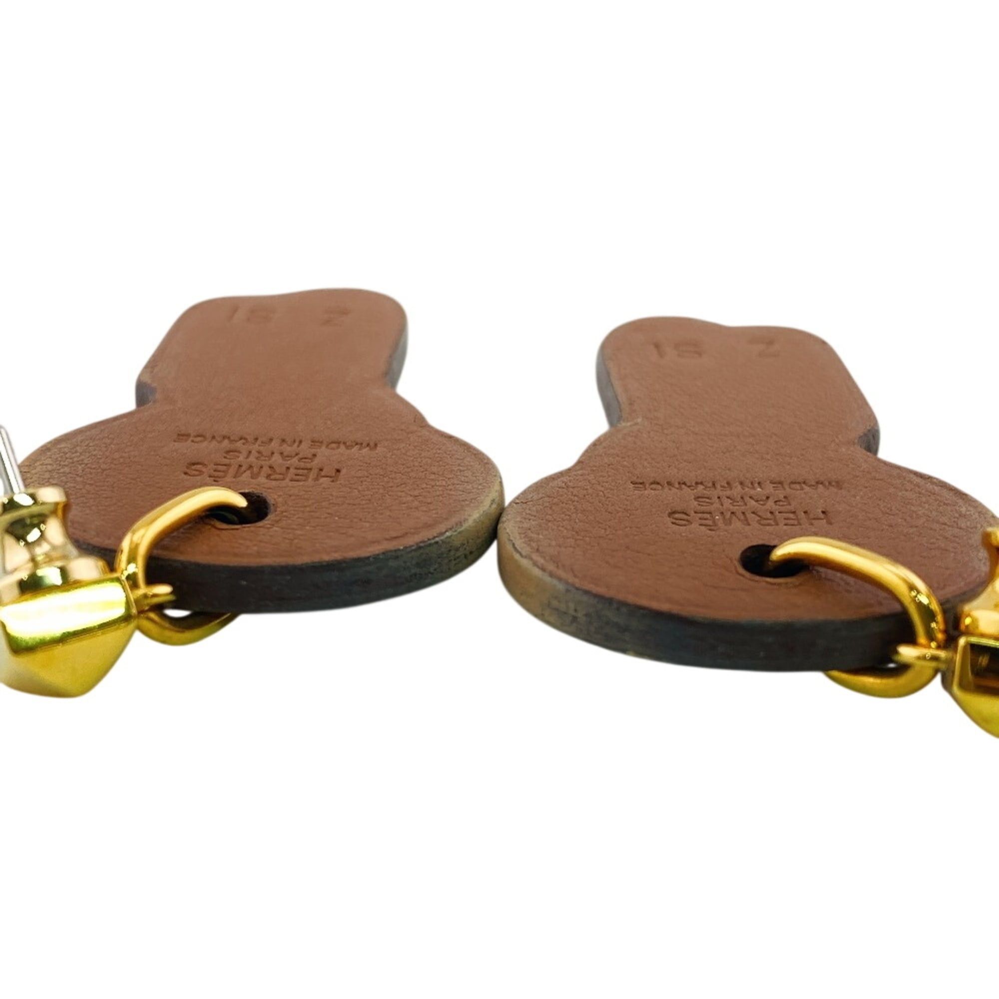 Hermes HERMES H Curiosité Earrings, Brown Jewelry Size ONE SIZE - 6 Thumbnail