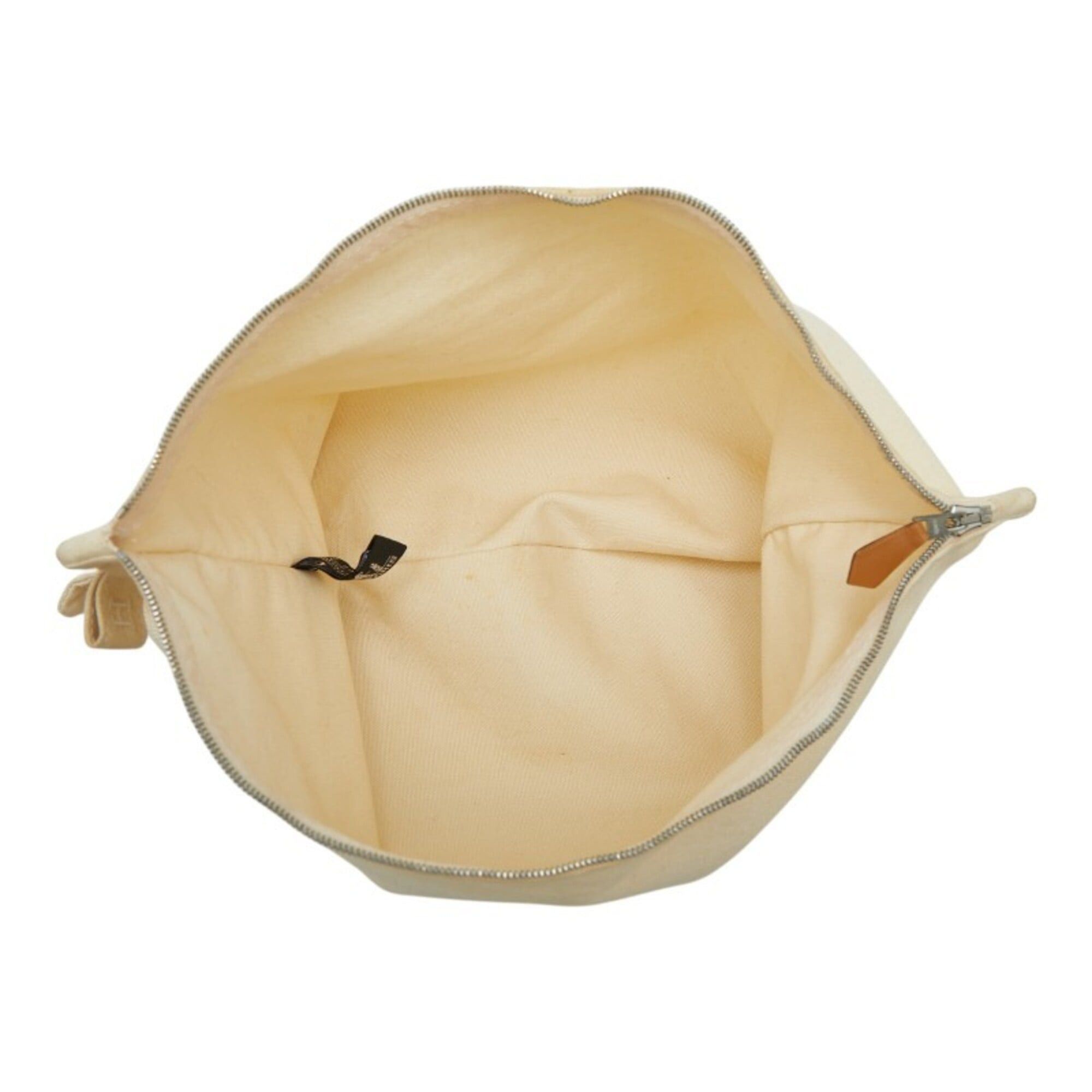 Hermes Hermes Bora Handbag and Pouch Set (Ivory Cotton) for Women Size ONE SIZE - 8 Thumbnail