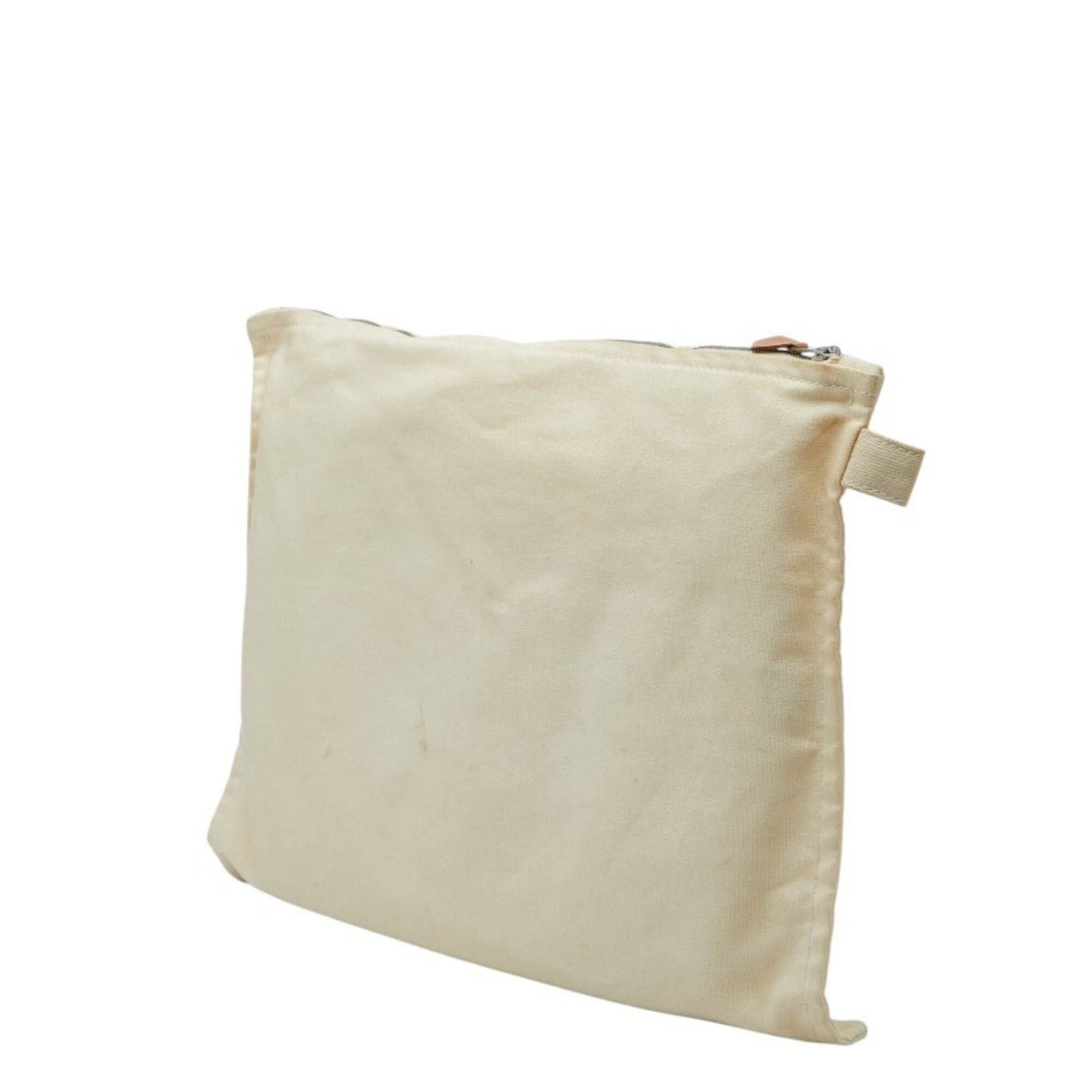 Hermes Hermes Bora Handbag and Pouch Set (Ivory Cotton) for Women Size ONE SIZE - 3 Thumbnail