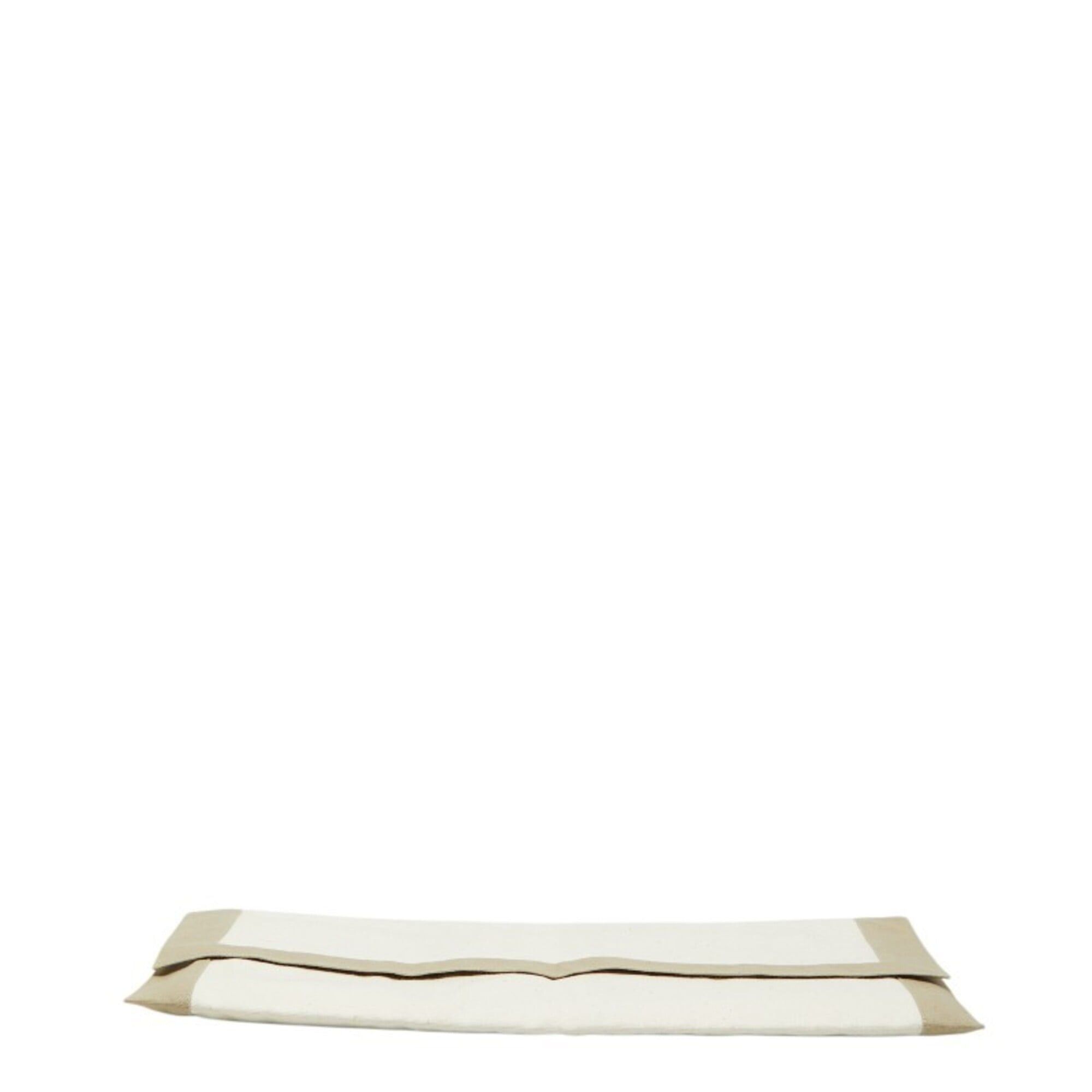 Hermes Hermes Tapidocell Clutch Bag, Ivory/Beige Canvas, Women's HERMES Size ONE SIZE - 3 Thumbnail