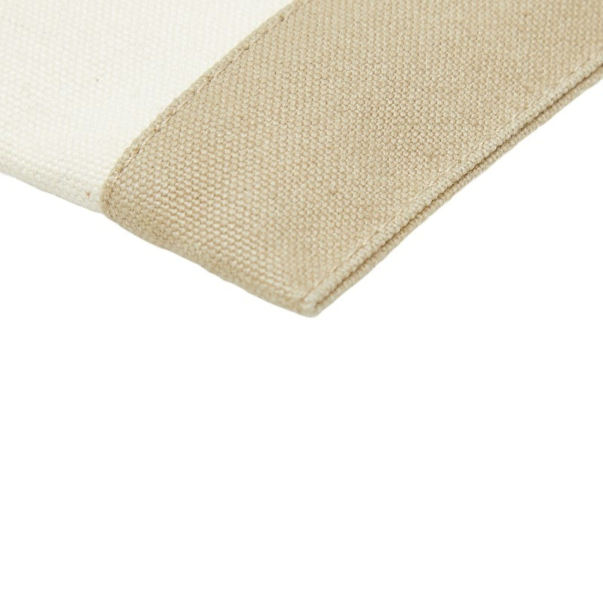 Hermes Hermes Tapidocell Clutch Bag, Ivory/Beige Canvas, Women's HERMES Size ONE SIZE - 4 Thumbnail
