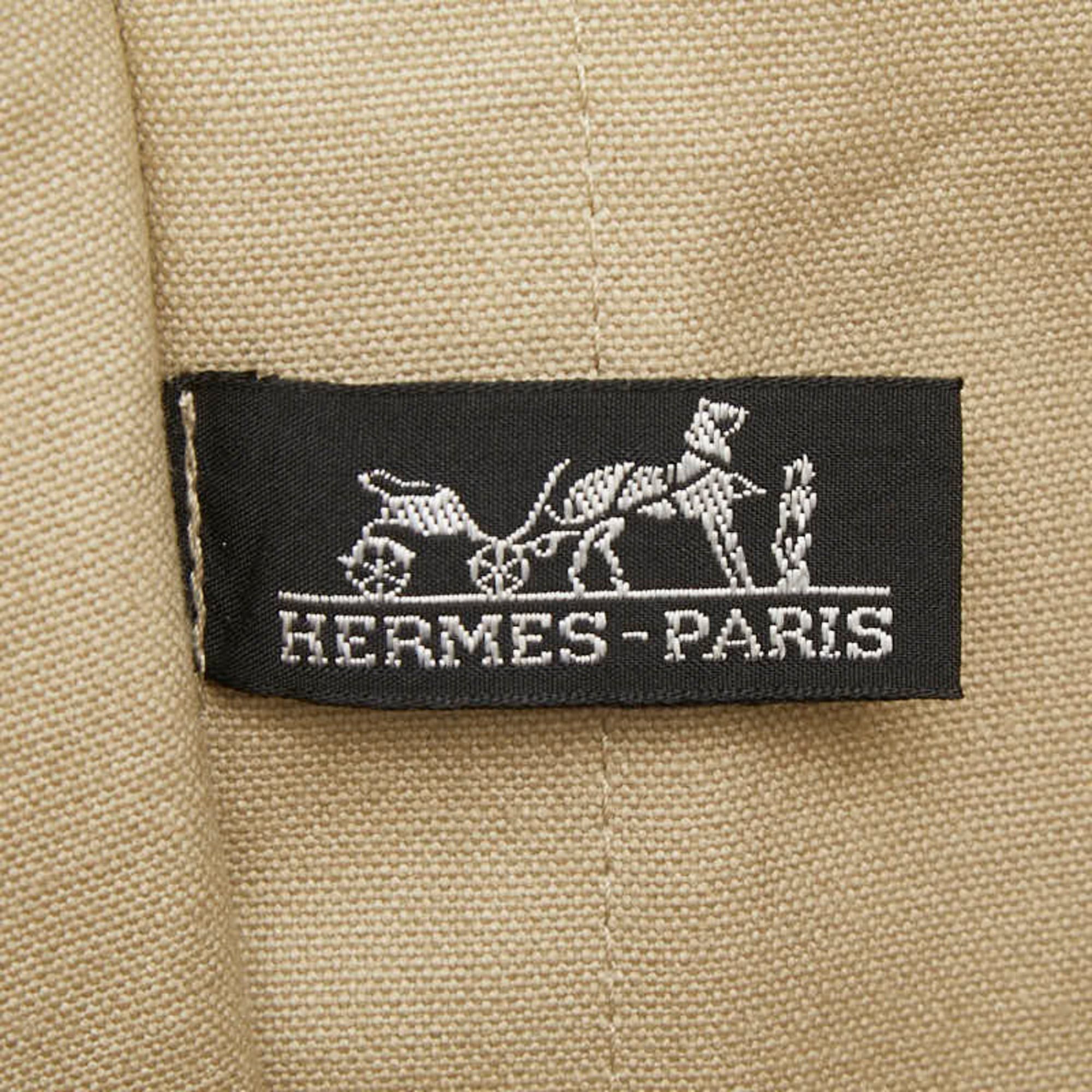 Hermes Hermes Tapidocell Clutch Bag, Ivory/Beige Canvas, Women's HERMES Size ONE SIZE - 8 Thumbnail
