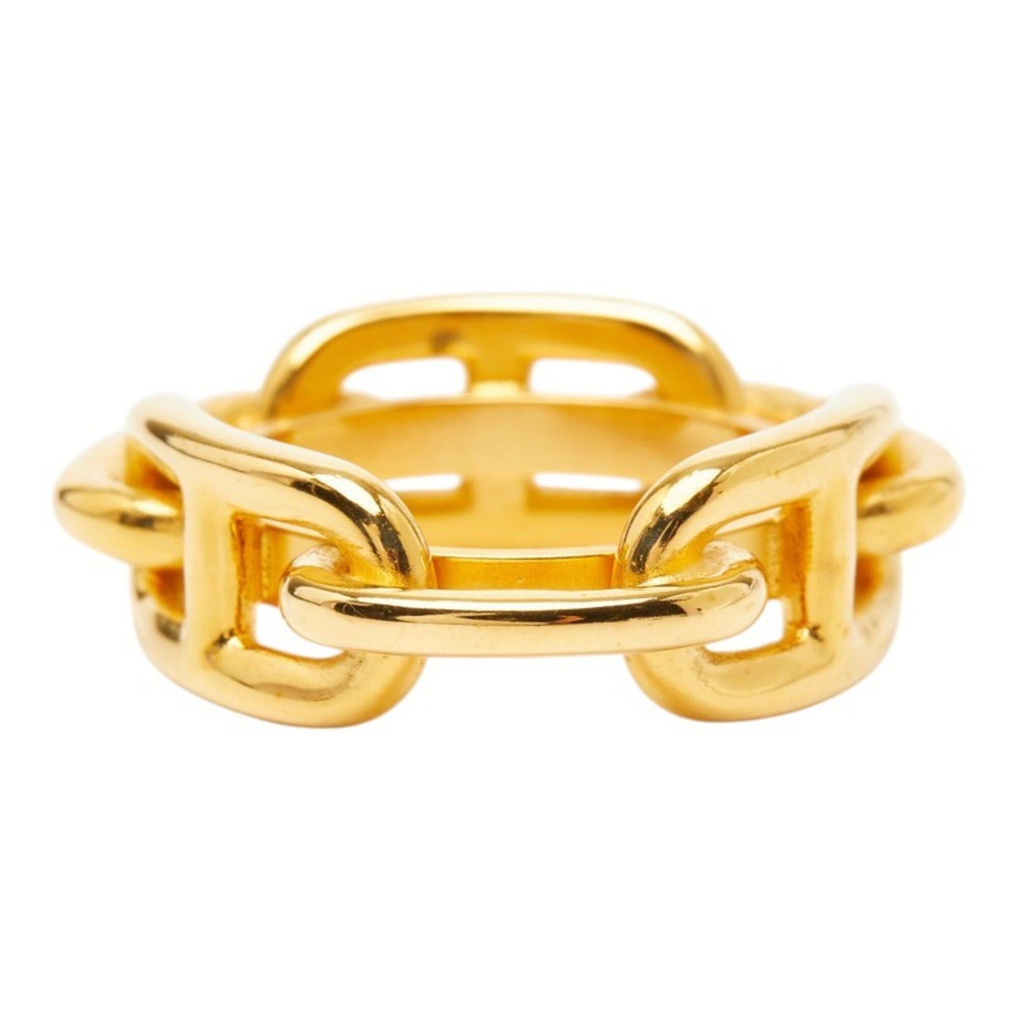 Hermes Hermes Chaine d'Ancre Scarf Muffler Ring Gold Plated Women's HERMES Size ONE SIZE - 5 Thumbnail