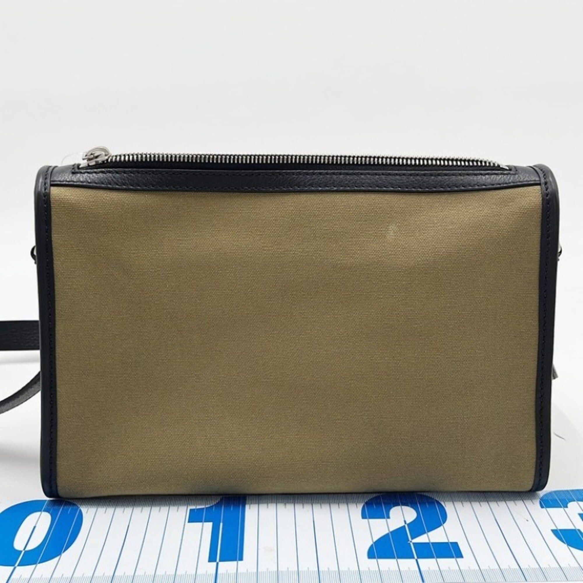 Bally BALLY ARKLE LOGO CROSS Shoulder Bag, Khaki/Black Canvas, Men's/Women's Crossbody Bag Size ONE SIZE - 2 Thumbnail