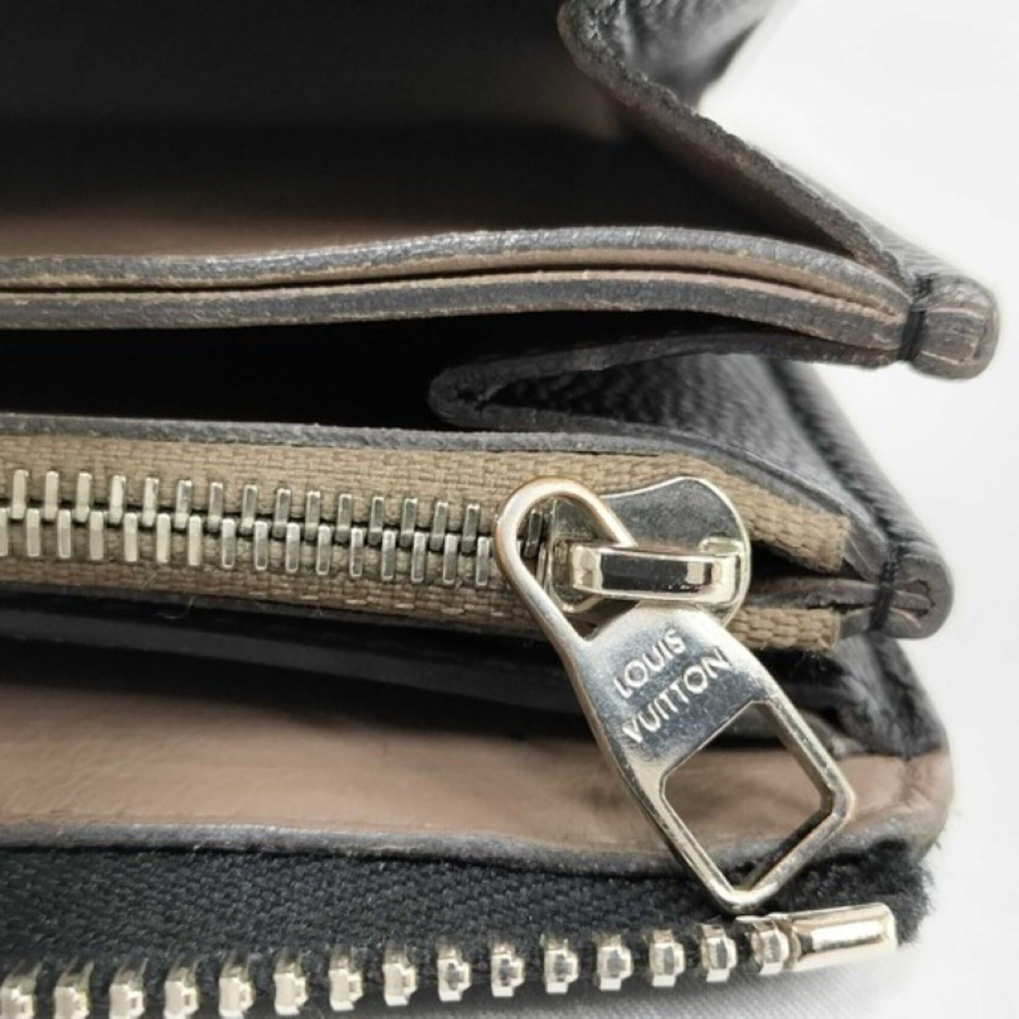 Louis Vuitton Louis Vuitton Long Wallet Portefeuille Comet M60146 Black Leather Men's Women's L-shaped Size ONE SIZE - 8 Thumbnail