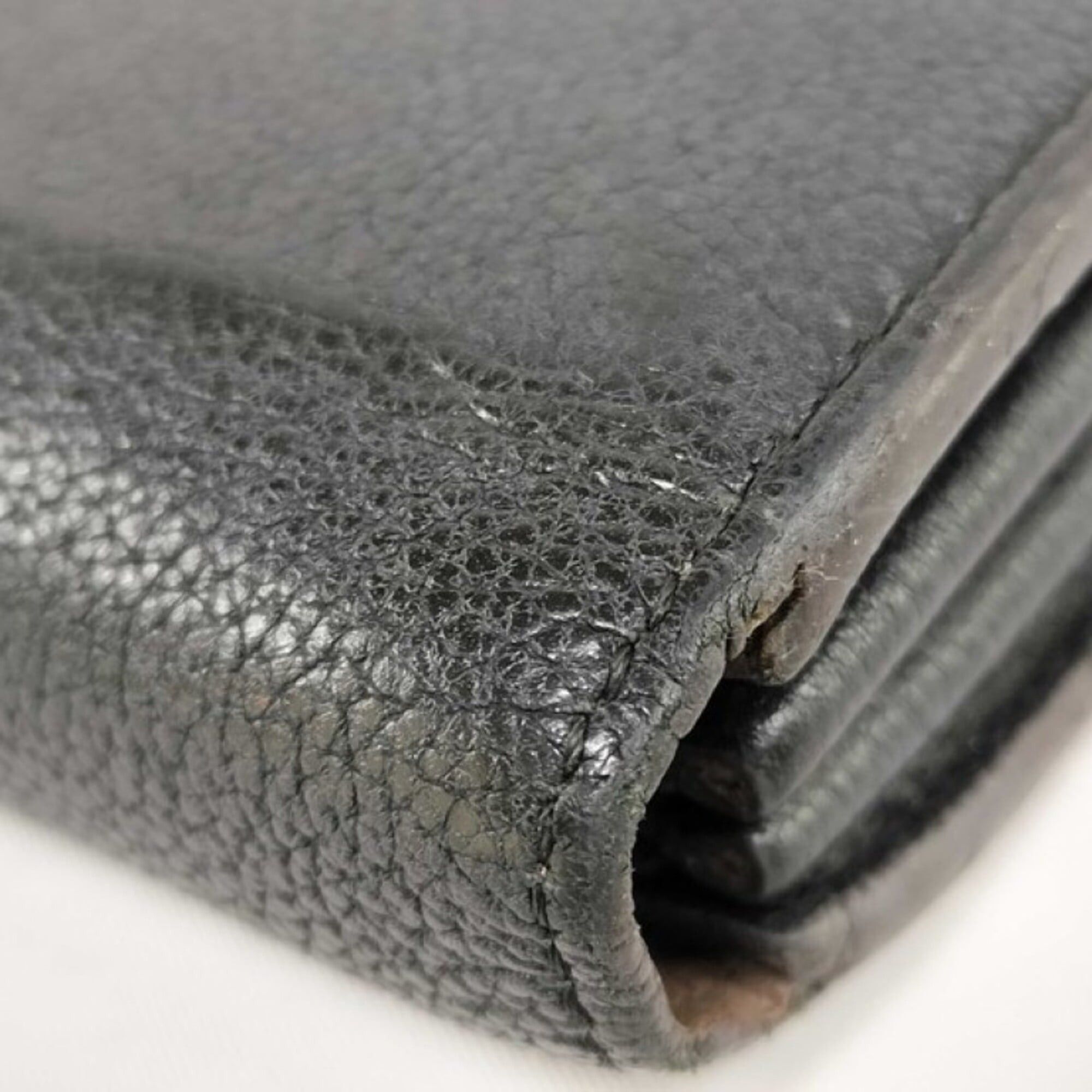 Louis Vuitton Louis Vuitton Long Wallet Portefeuille Comet M60146 Black Leather Men's Women's L-shaped Size ONE SIZE - 4 Thumbnail