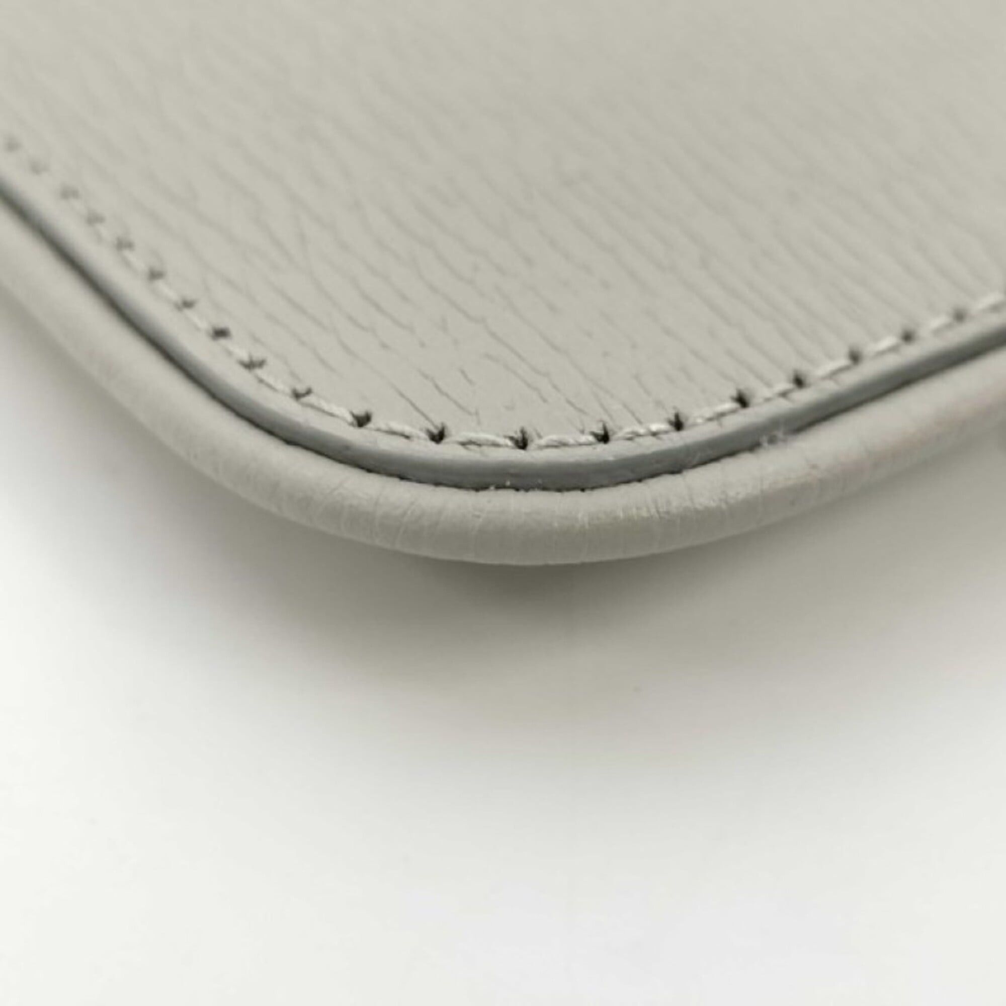 Gucci GUCCI Script Wallet/Coin Case 790102 Gray Leather Men's/Women's Size ONE SIZE - 4 Thumbnail