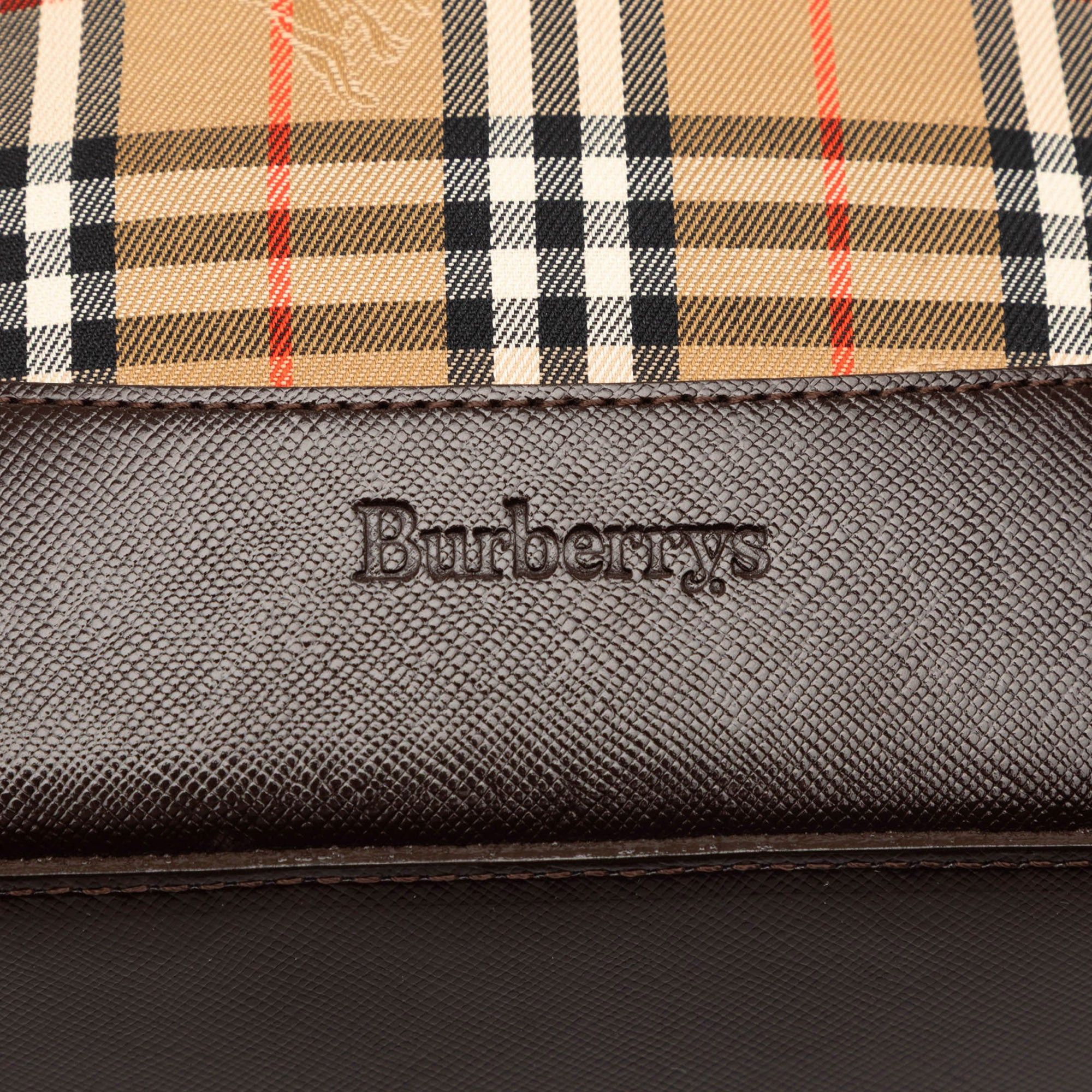 Burberry Haymarket Check Canvas Tote Size ONE SIZE - 4 Thumbnail