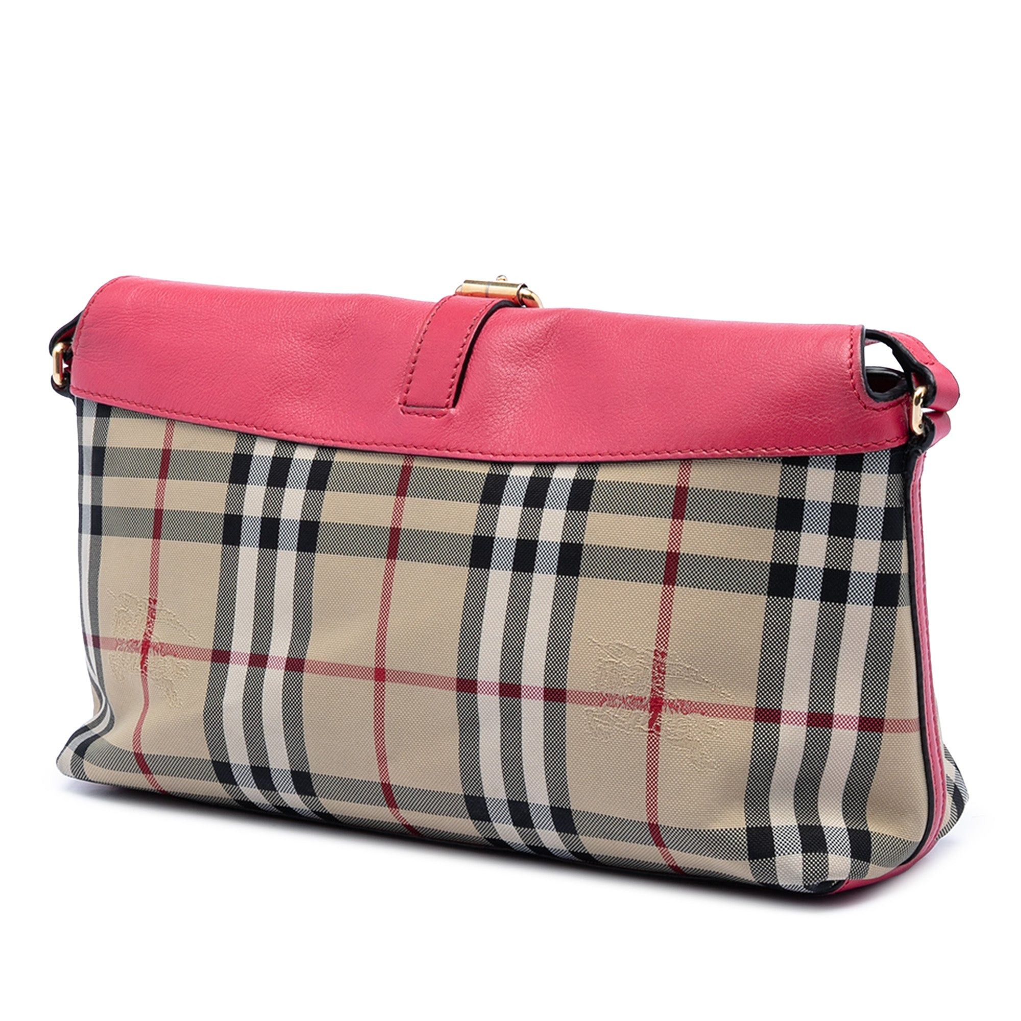 Burberry Haymarket Check Canvas Leah Crossbody Size ONE SIZE - 2 Thumbnail