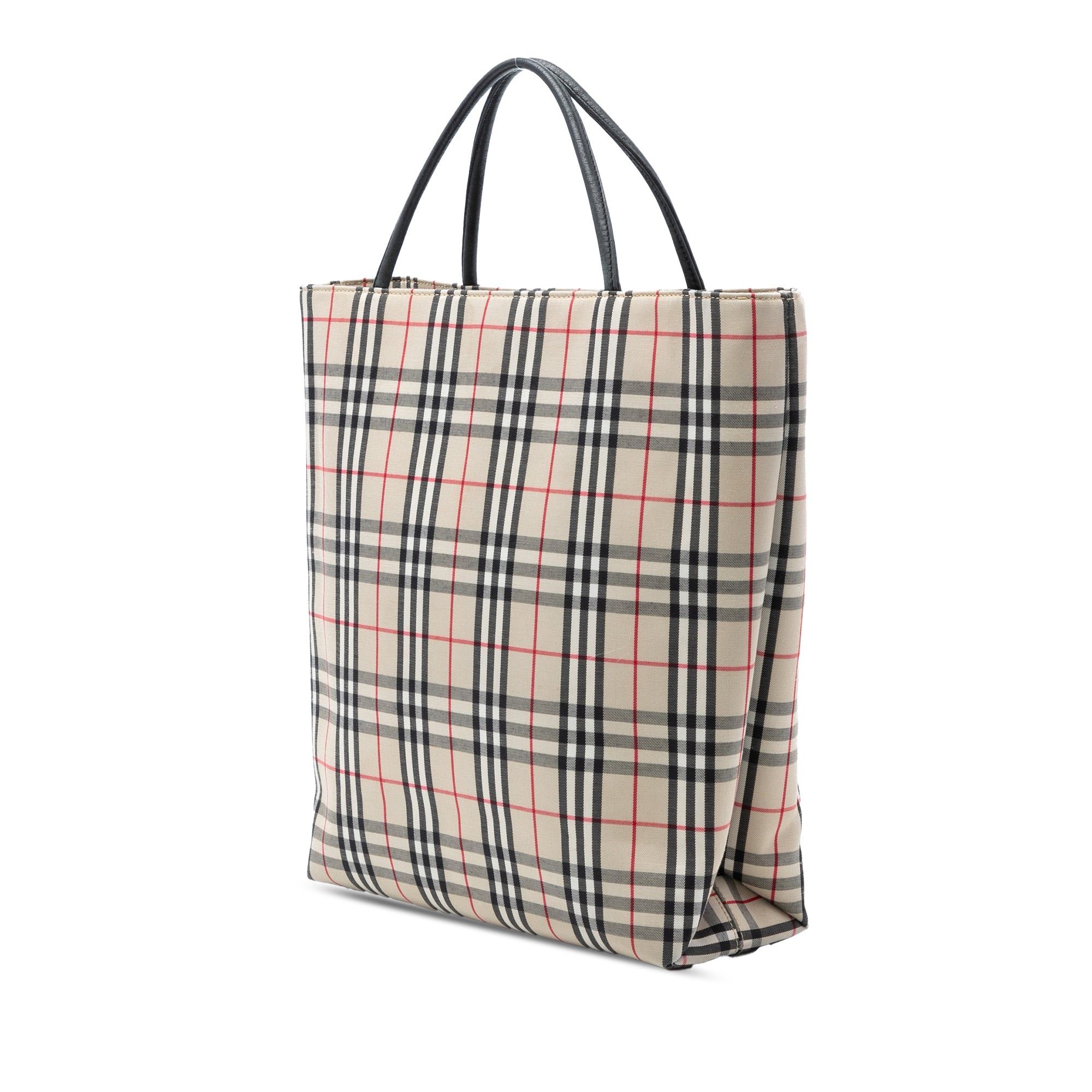 Burberry House Check Canvas Tote Size ONE SIZE - 2 Thumbnail