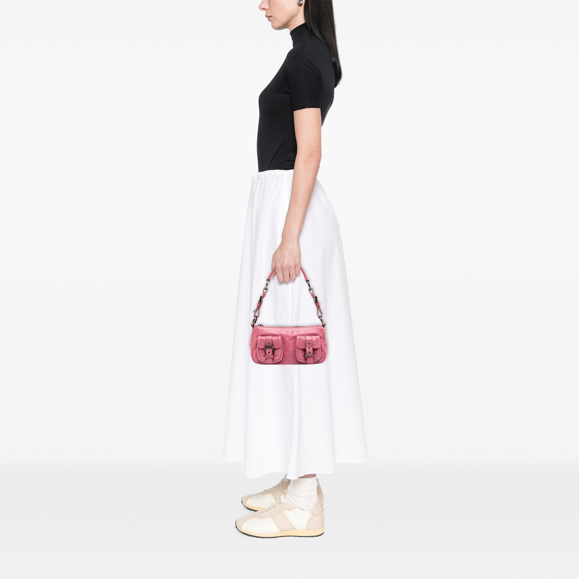 Prada Soft Calf Double Pocket Shoulder Bag Size ONE SIZE - 6 Thumbnail