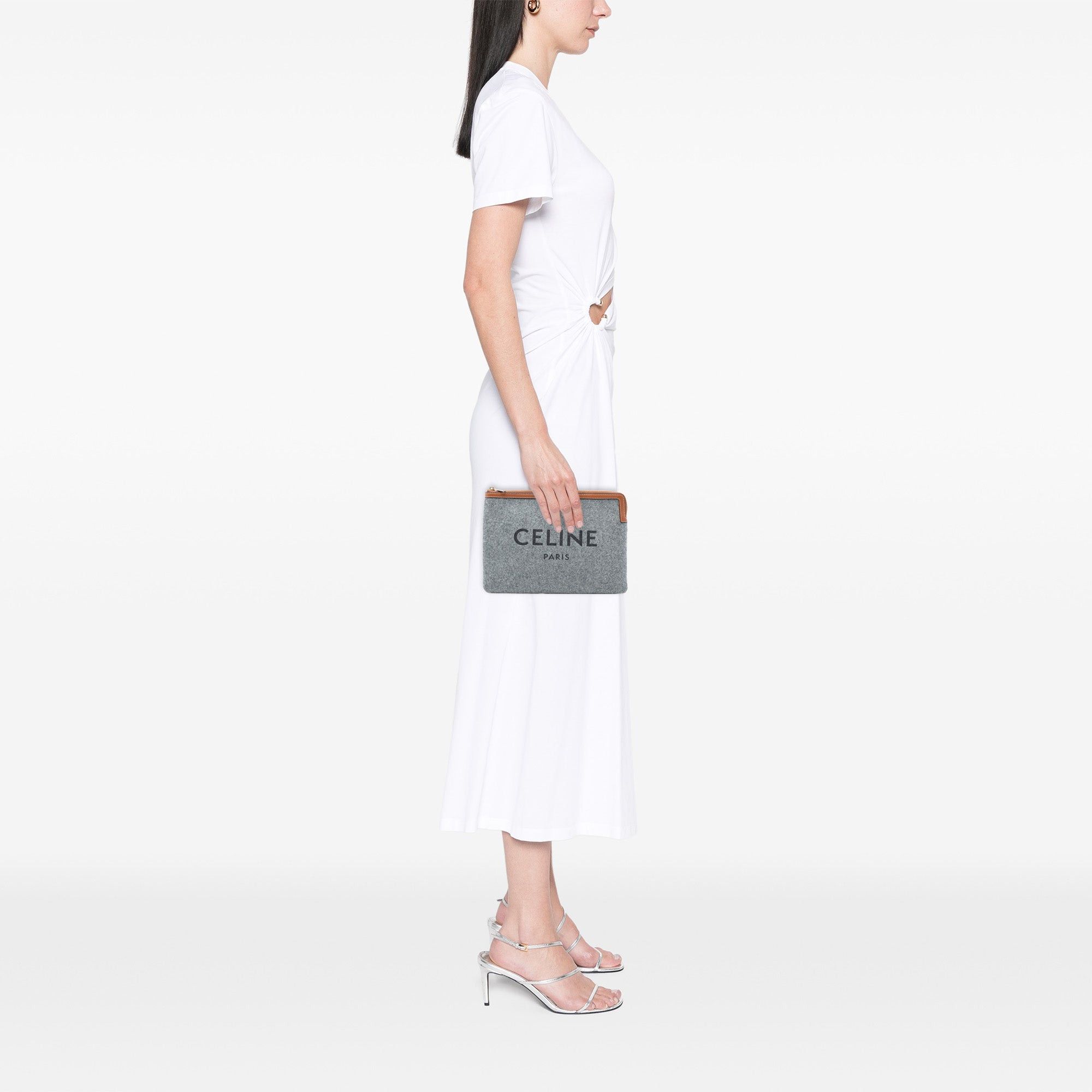 Celine Felt Logo Flat Pouch Size ONE SIZE - 7 Thumbnail