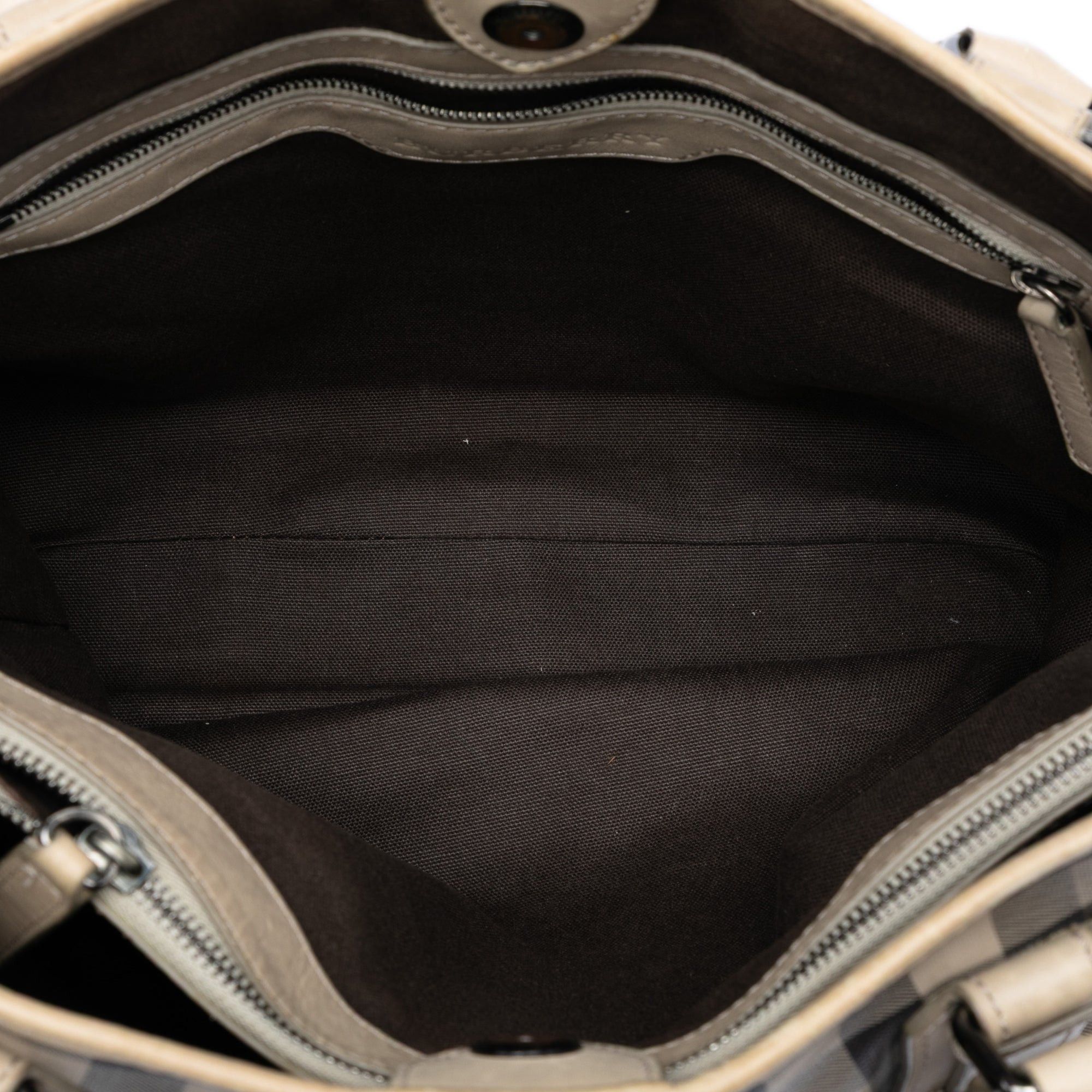 Burberry Smoke Check Coated Canvas Northfield Satchel Size ONE SIZE - 4 Thumbnail