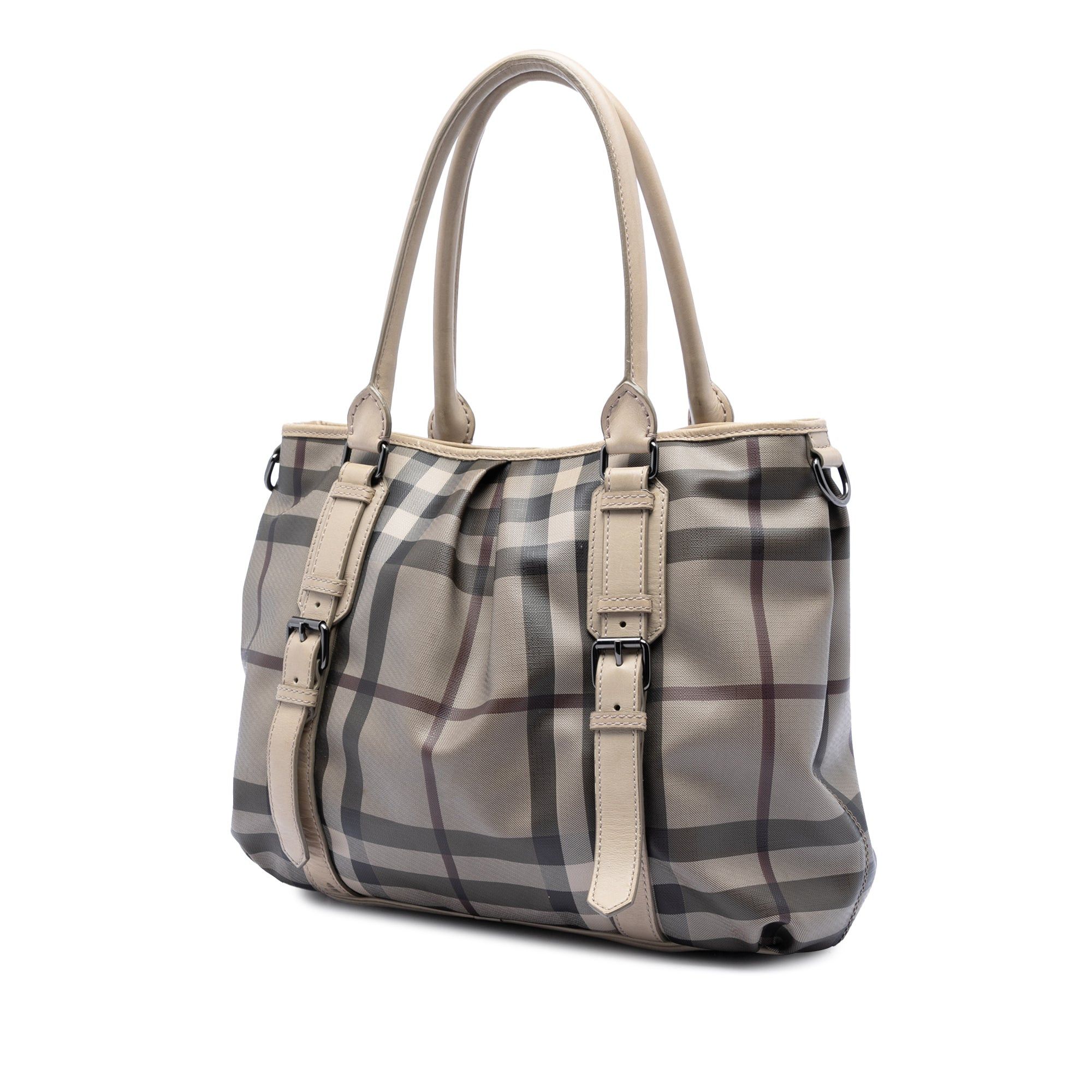 Burberry Smoke Check Coated Canvas Northfield Satchel Size ONE SIZE - 2 Thumbnail