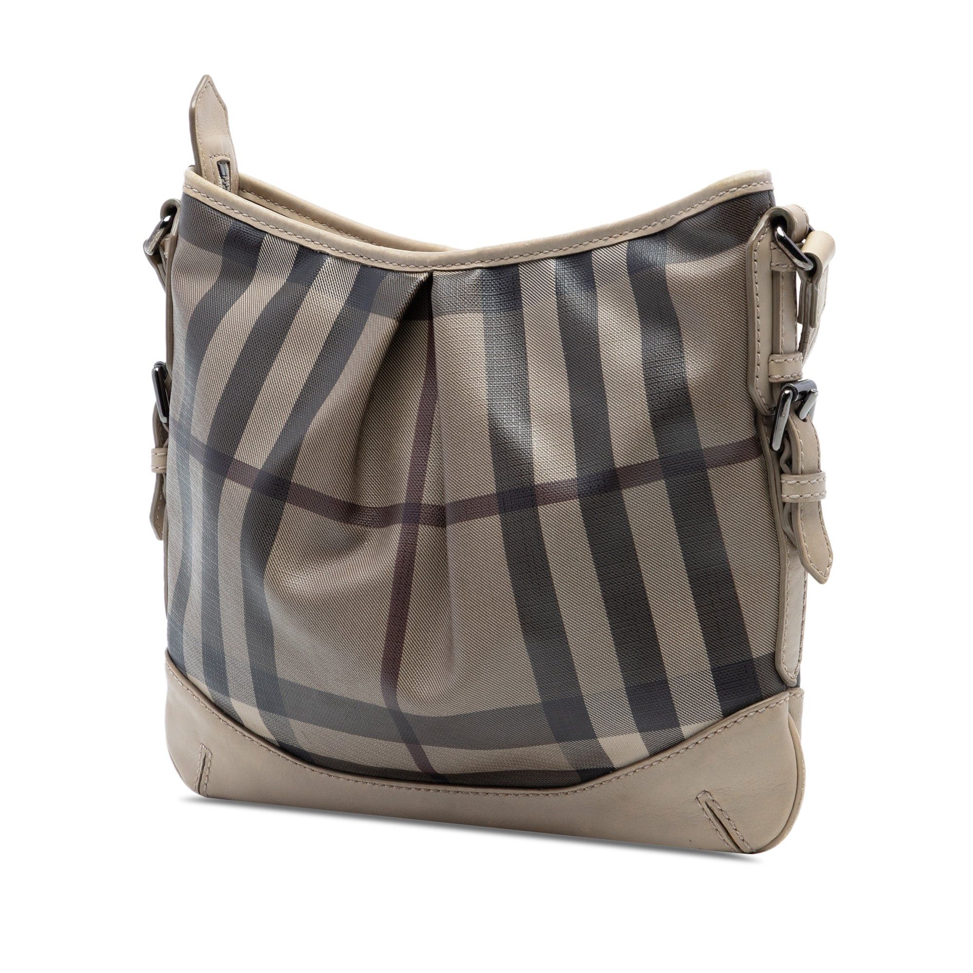 Burberry Smoke Check Coated Canvas Hartham Crossbody Size ONE SIZE - 2 Thumbnail