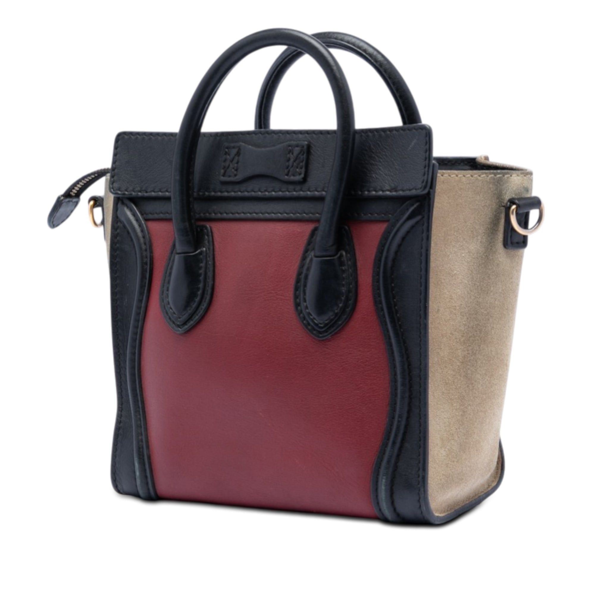Celine Nano Tricolor Calfskin and Suede Luggage Tote Size ONE SIZE - 2 Thumbnail