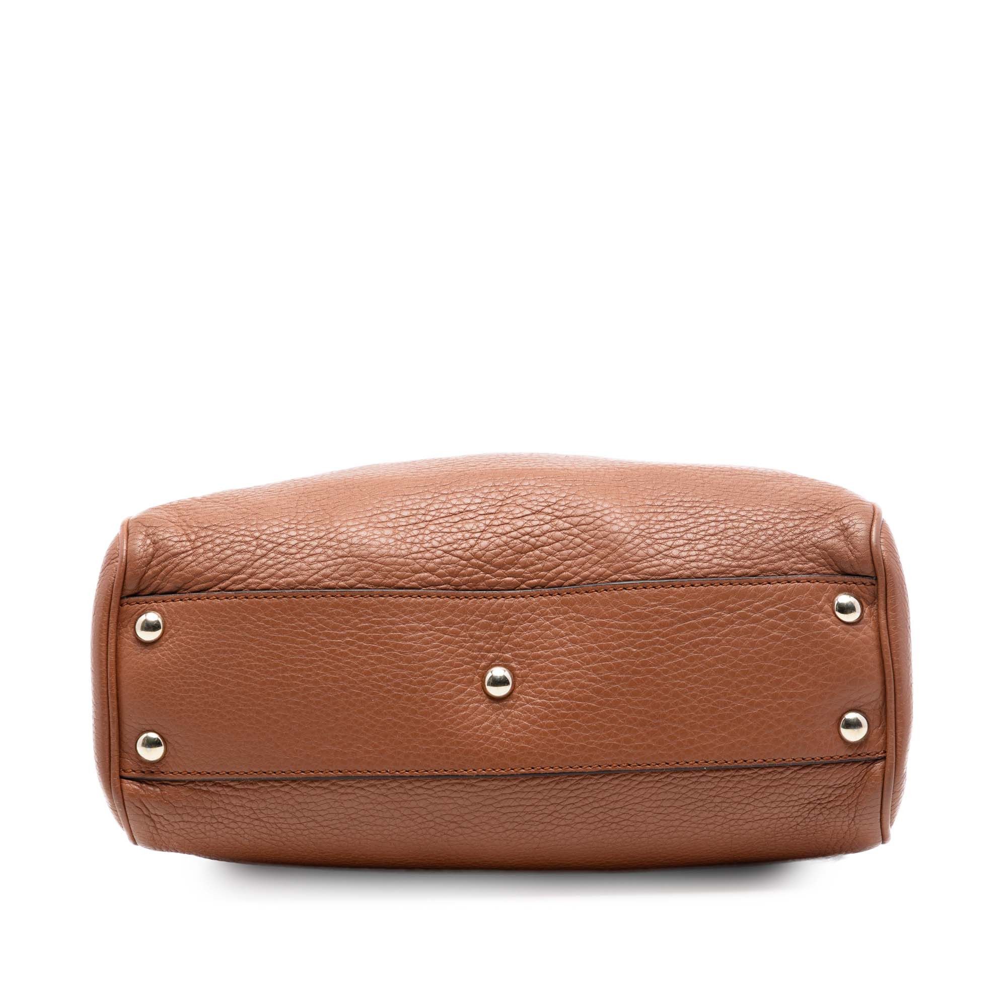 Gucci Small Calfskin Bamboo Shopper Satchel Size ONE SIZE - 3 Thumbnail