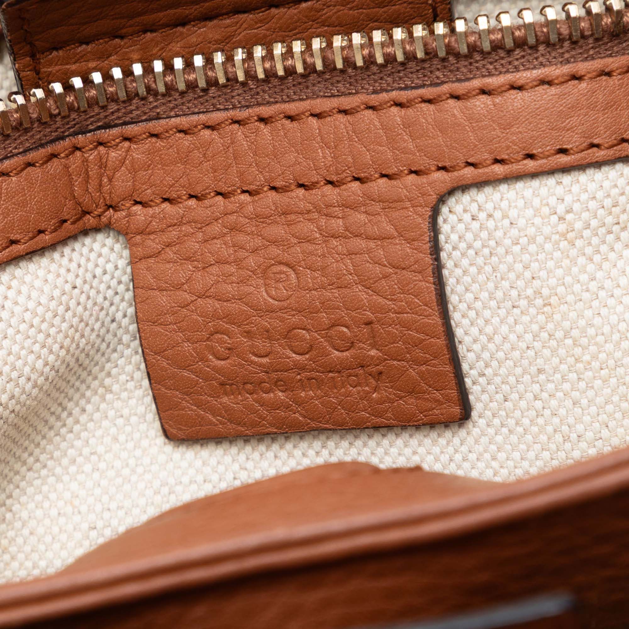 Gucci Small Calfskin Bamboo Shopper Satchel Size ONE SIZE - 5 Thumbnail