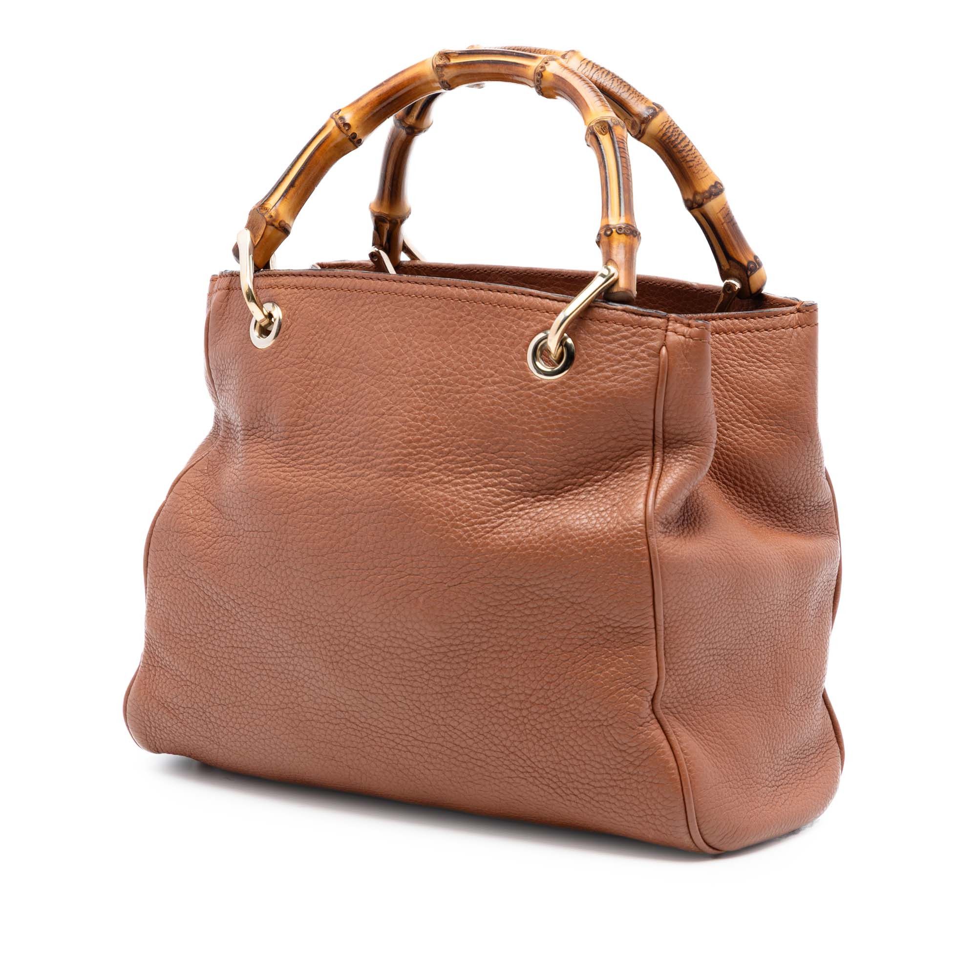 Gucci Small Calfskin Bamboo Shopper Satchel Size ONE SIZE - 2 Thumbnail