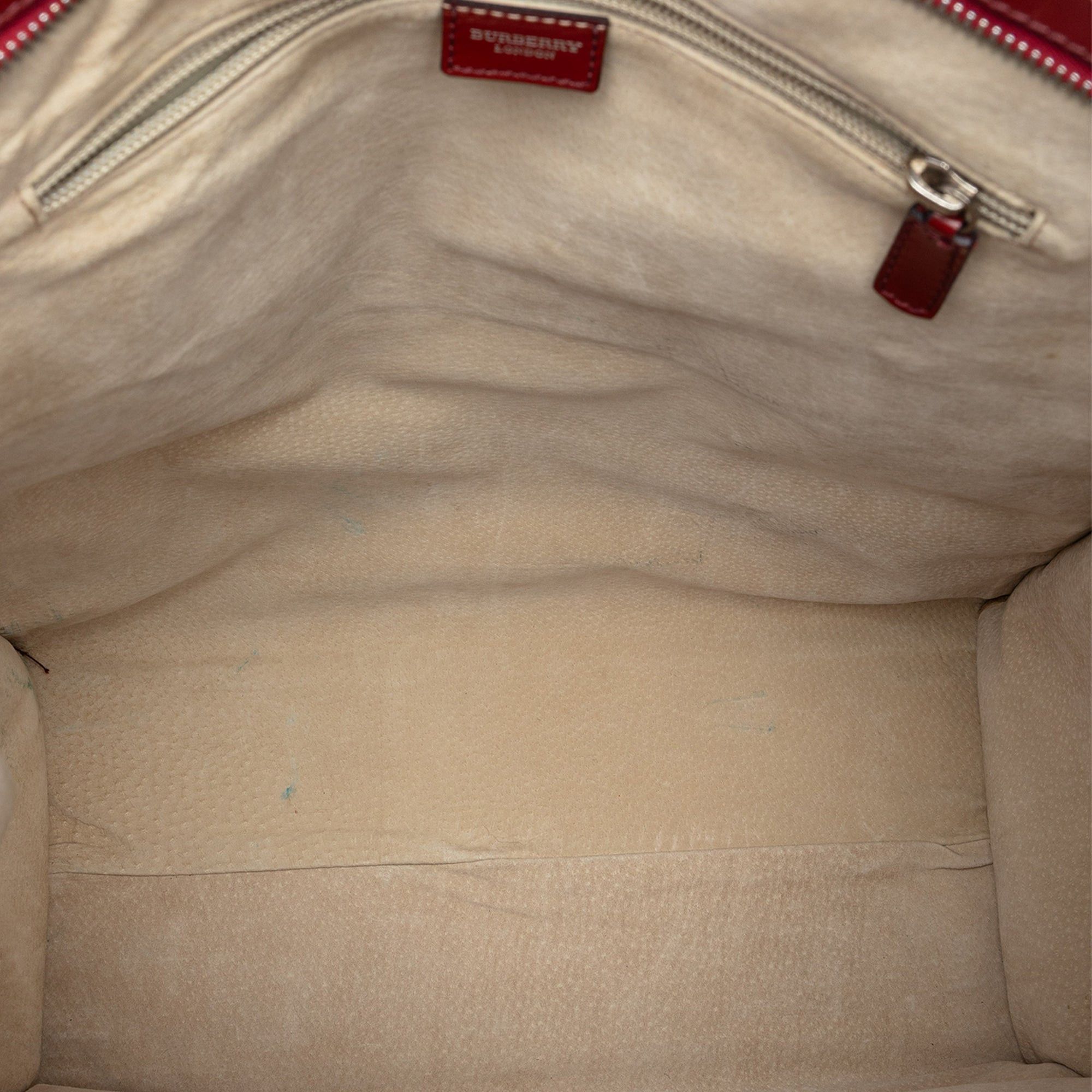 Burberry Haymarket Check Coated Canvas Tote Size ONE SIZE - 4 Thumbnail