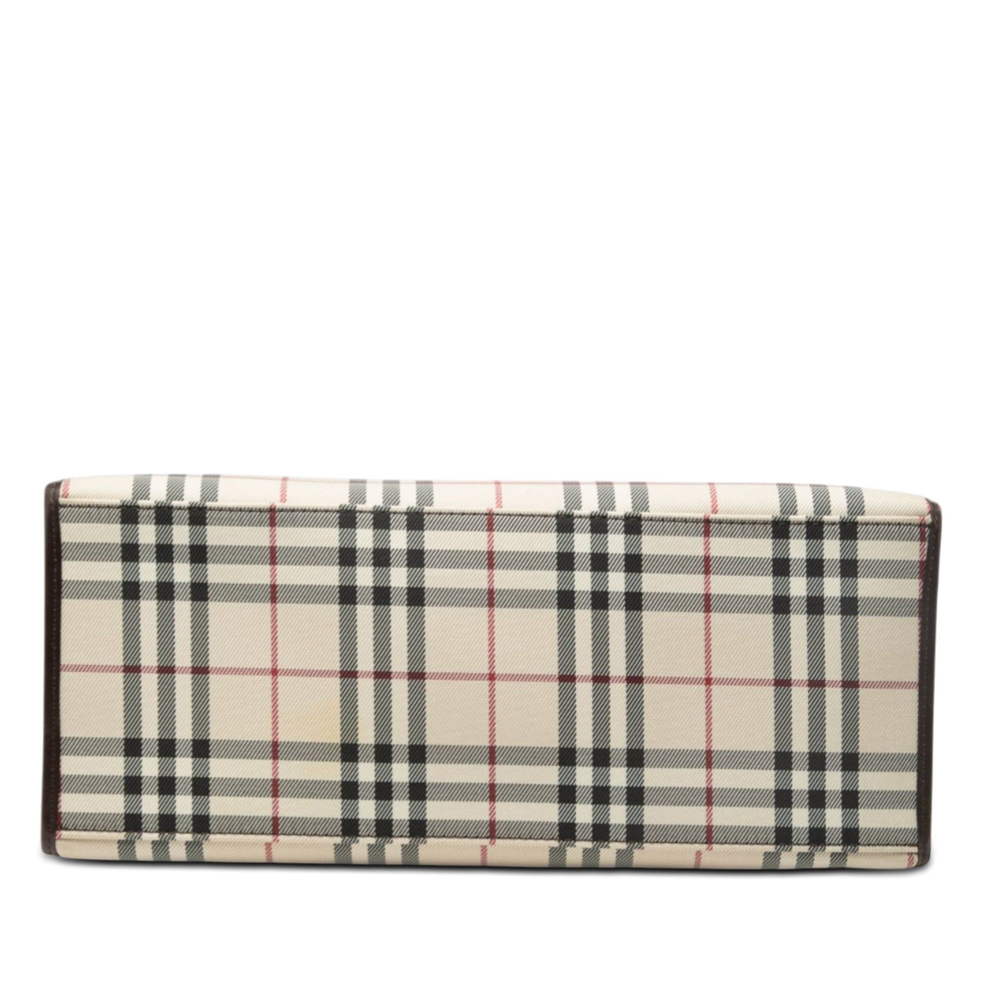Burberry House Check Canvas Convertible Tote Size ONE SIZE - 3 Thumbnail