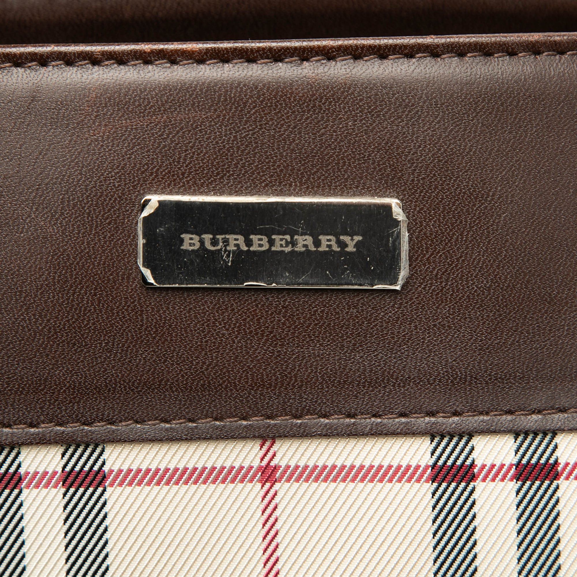 Burberry House Check Canvas Convertible Tote Size ONE SIZE - 5 Thumbnail