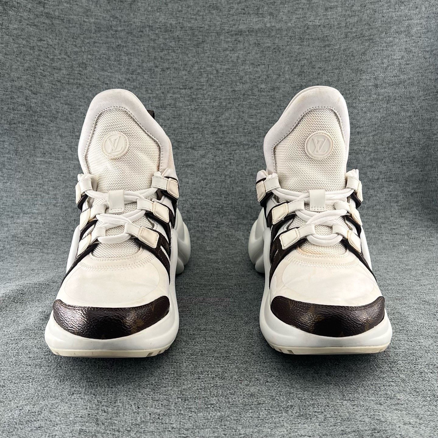 Louis Vuitton Louis Vuitton 36 Black White Monogram Dad Shoes Size US 5 / IT 35 - 2 Thumbnail