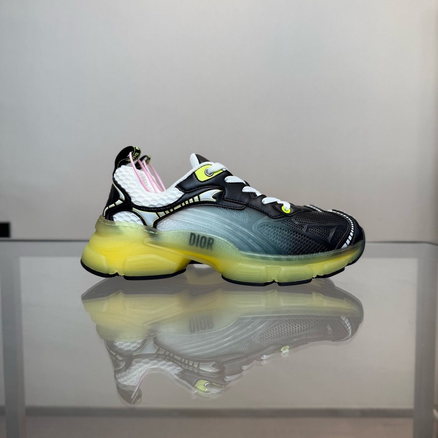 Dior Dior Vibe Black Green Gradient Sneakers Size US 6 / IT 36 - 4 Thumbnail