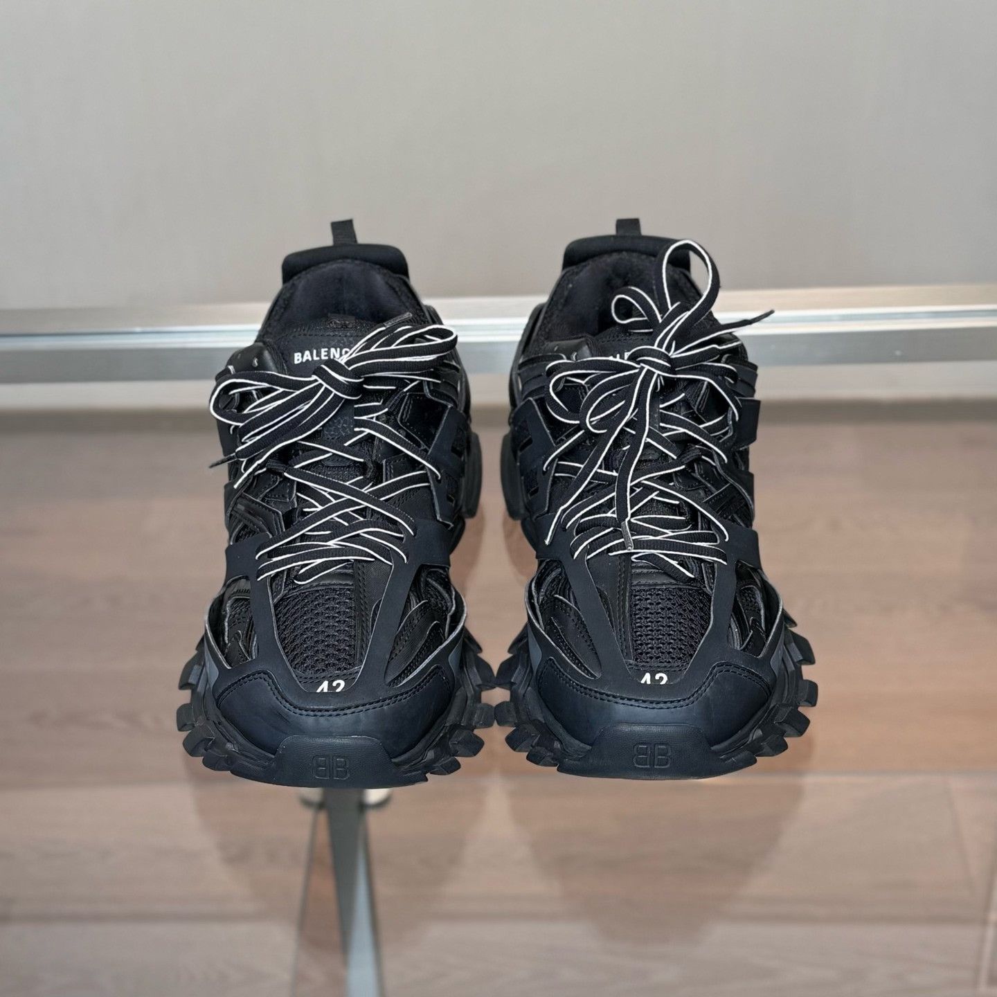 Balenciaga Balenciaga Track Distressed Black Dad Shoes Size US 9 / EU 42 - 2 Thumbnail