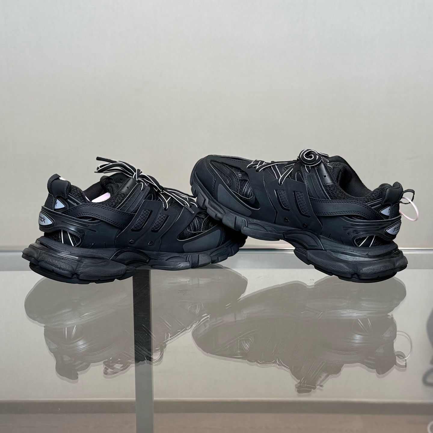 Balenciaga Balenciaga Track Distressed Black Dad Shoes Size US 9 / EU 42 - 6 Thumbnail