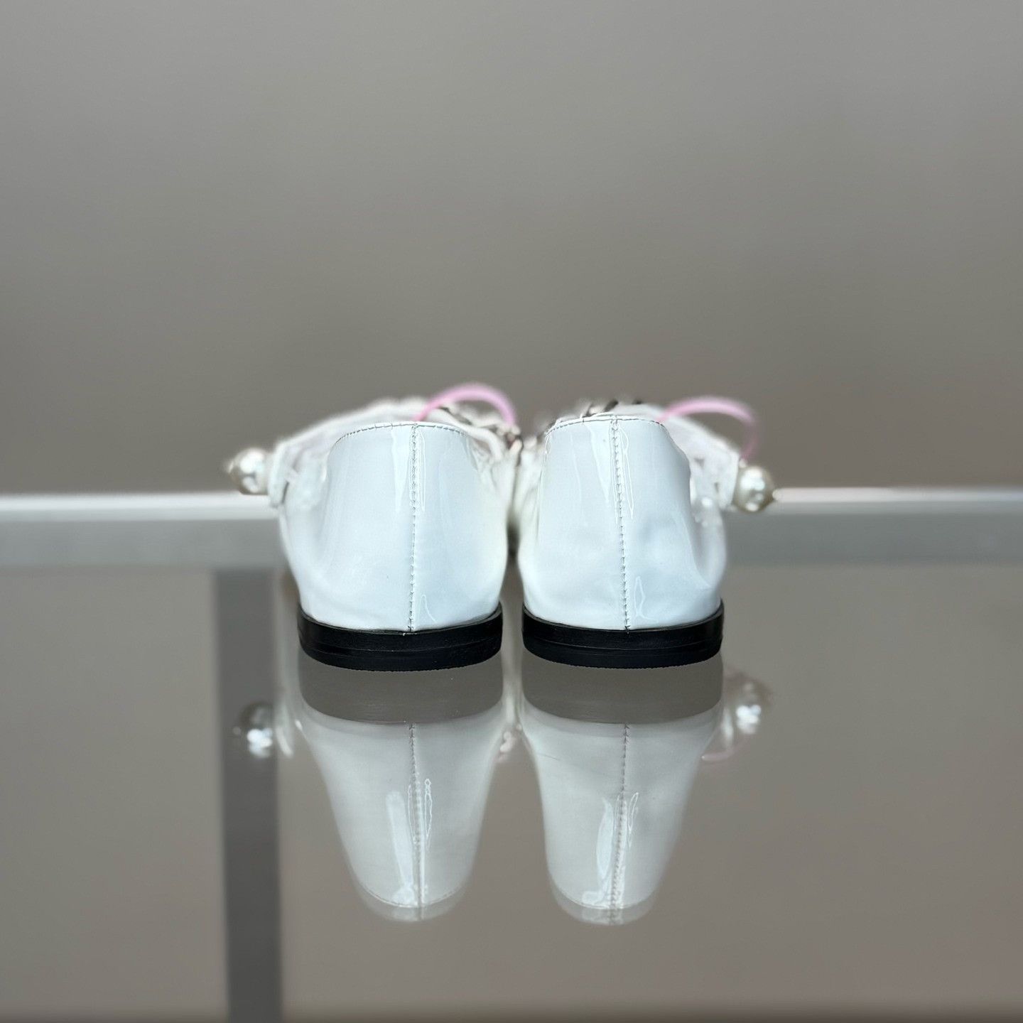 Miu Miu MIU MIU Chain Pearl Mary Jane Shoes Size US 5 / IT 35 - 4 Thumbnail